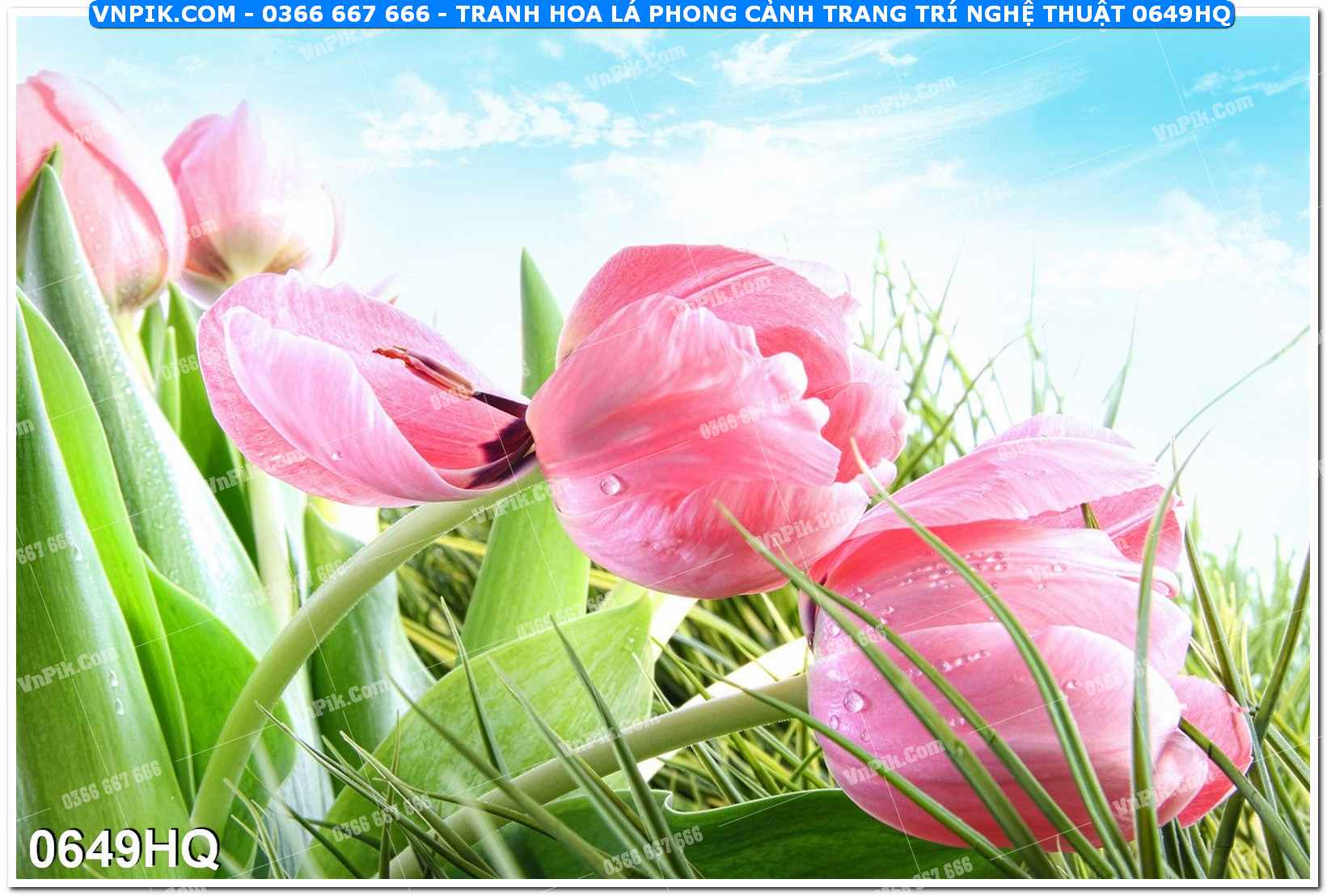 Tranh hoa lá phong cảnh trang trí nghệ thuật 0649HQ