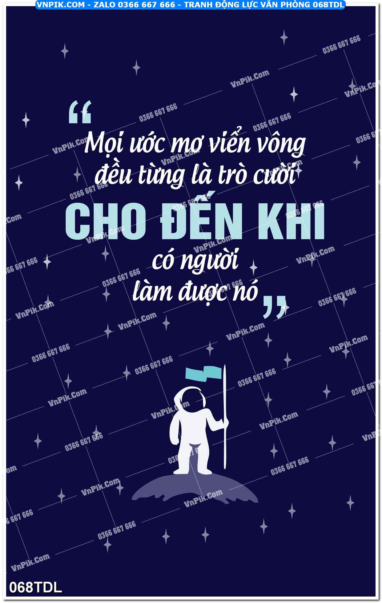 Tranh động lực văn phòng 068TDL