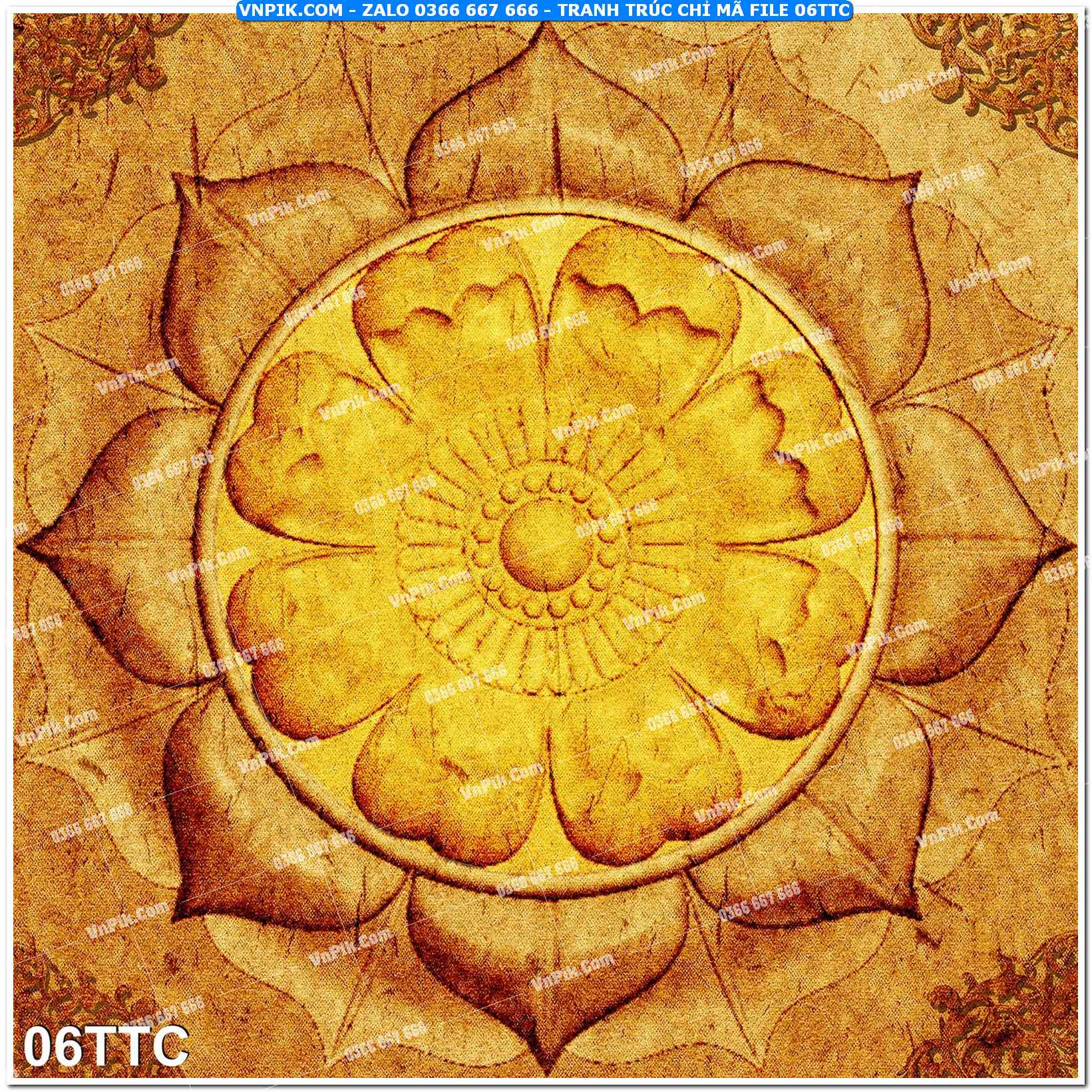Tranh trúc chỉ – tranh trang trí bàn thờ 06TTC