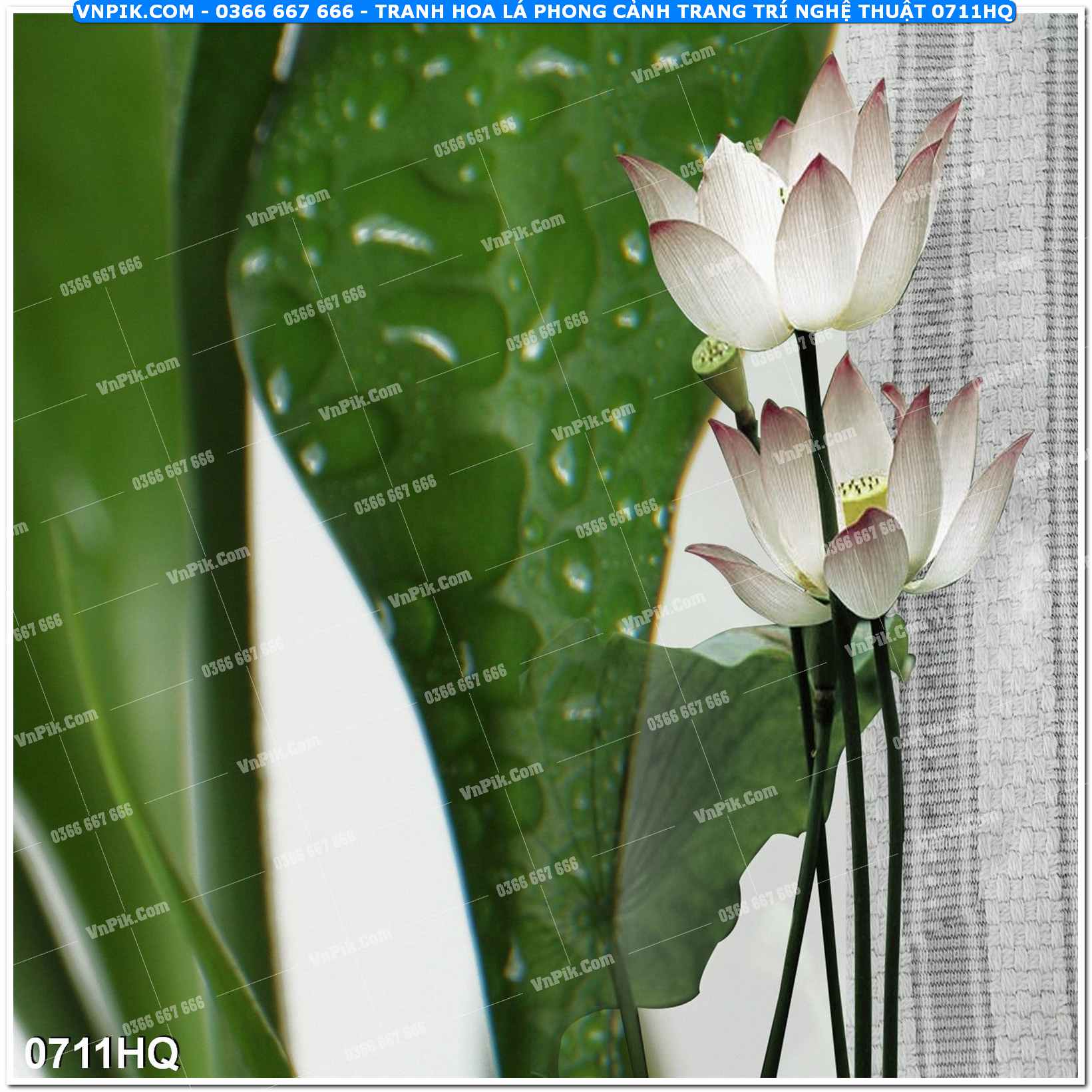 Tranh hoa lá phong cảnh trang trí nghệ thuật 0711HQ