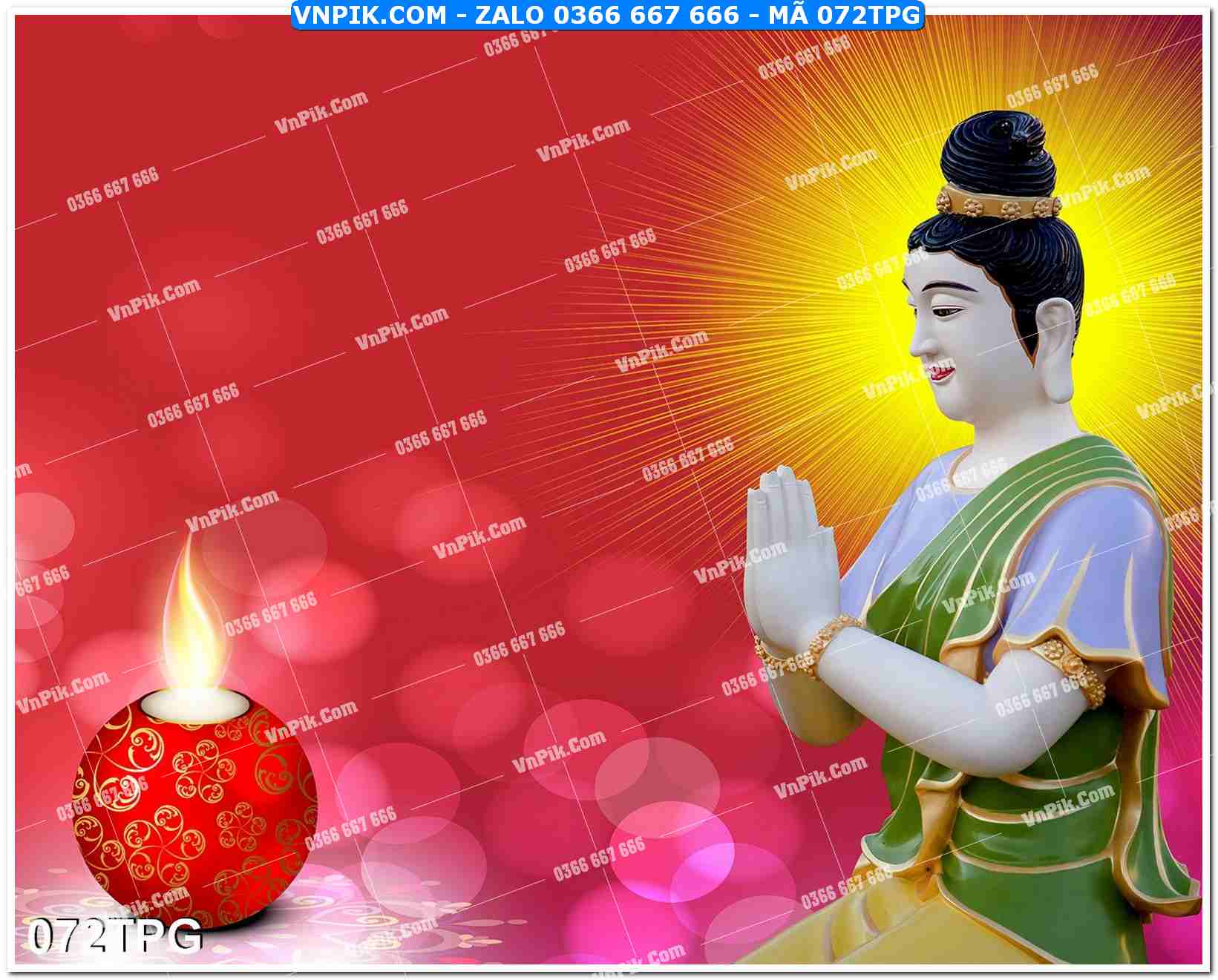 Tranh Phật Giáo Treo Tường – Tranh Bồ Tát Mã File  072TPG