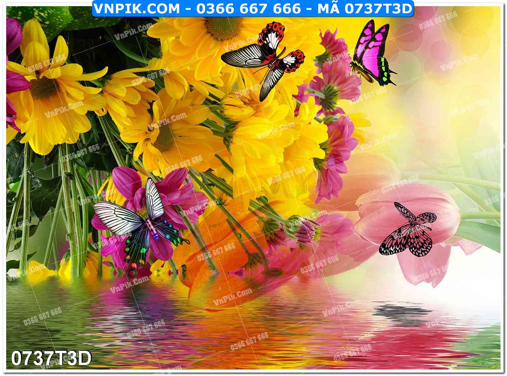 Trah Treo Tường – Tranh 3D Hiện Đại 0737T3D