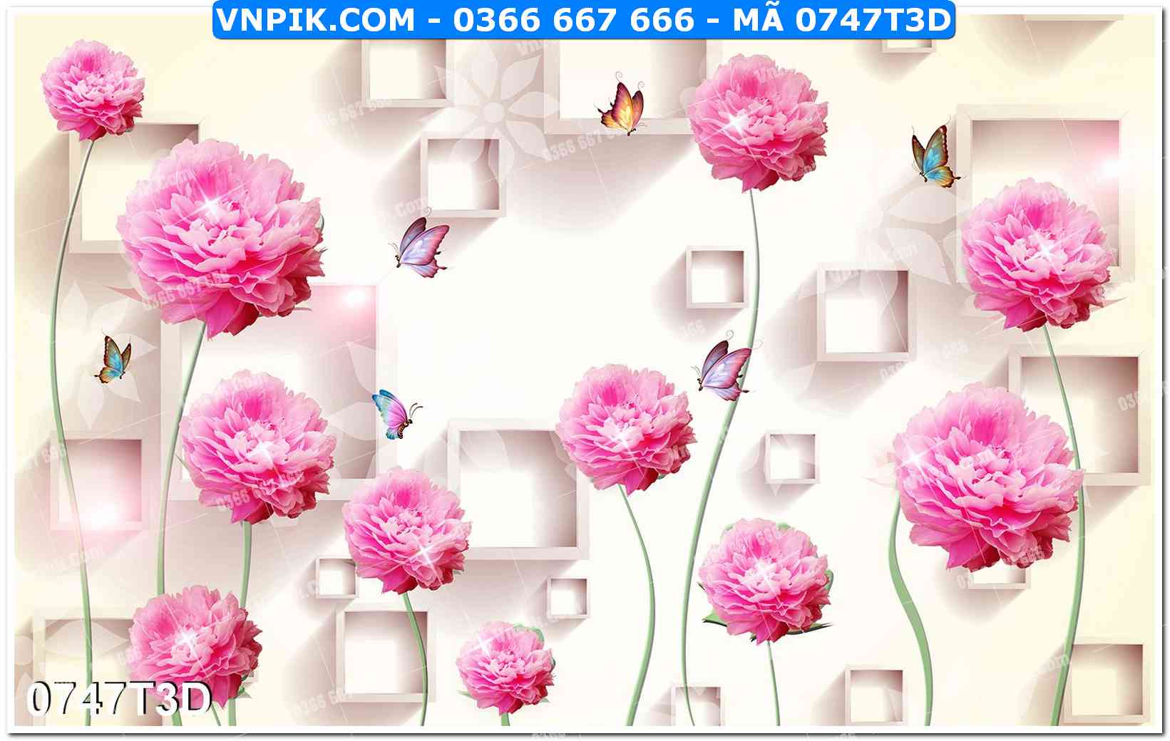 Trah Treo Tường – Tranh 3D Hiện Đại 0747T3D