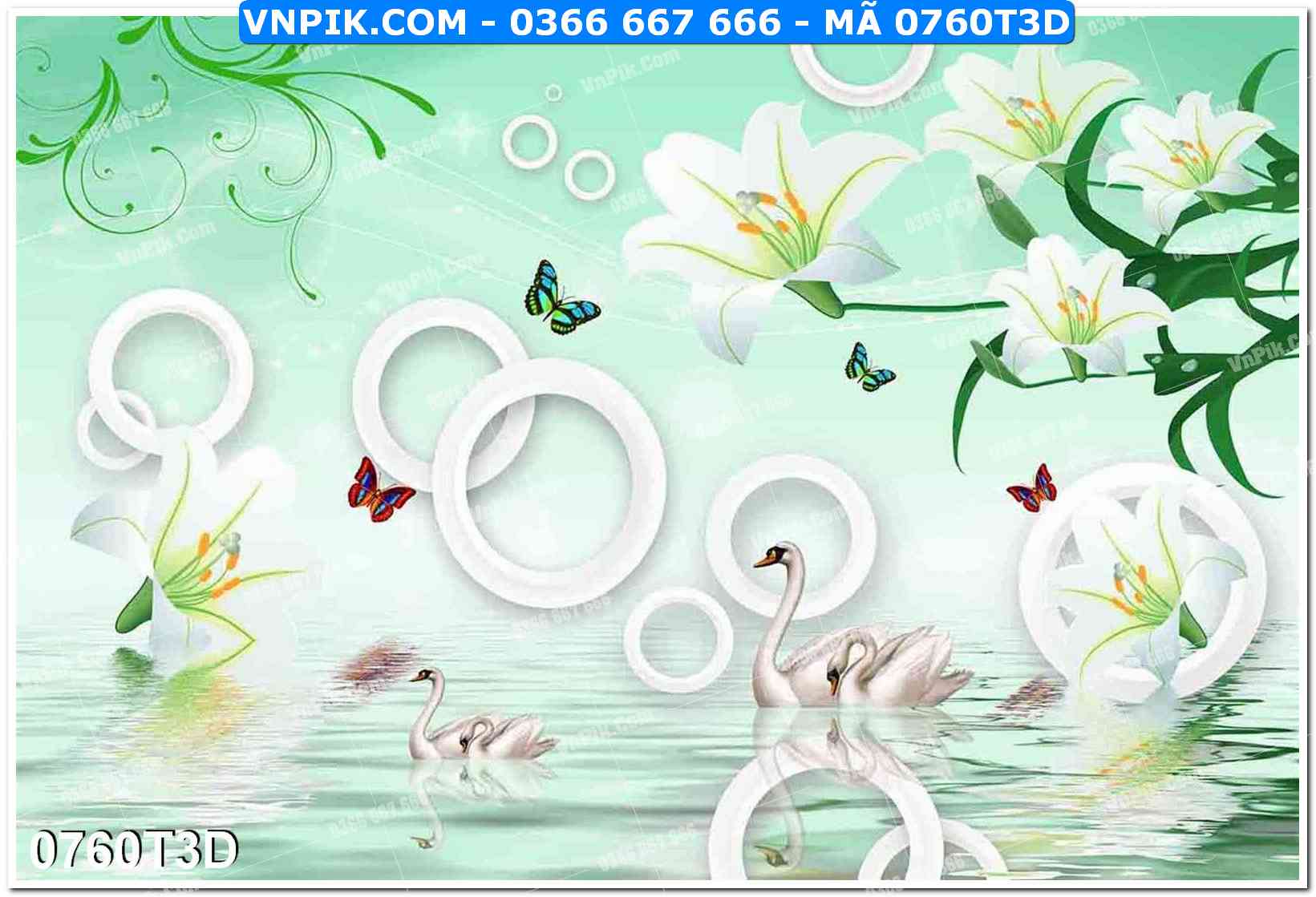 Trah Treo Tường – Tranh 3D Hiện Đại 0760T3D