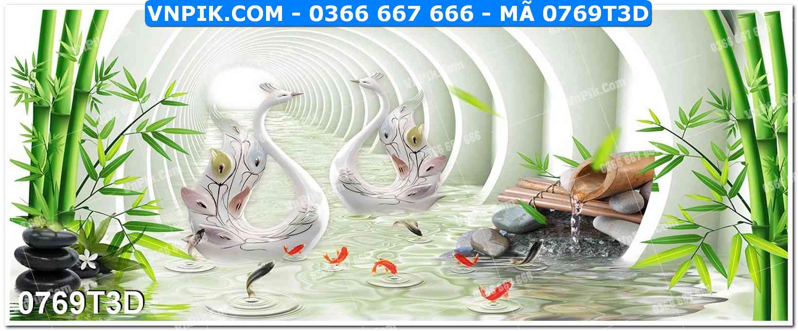 Trah Treo Tường – Tranh 3D Hiện Đại 0769T3D