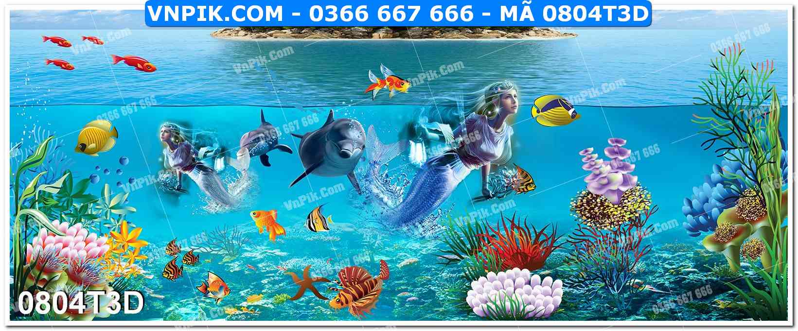 Trah Treo Tường – Tranh 3D Hiện Đại 0804T3D