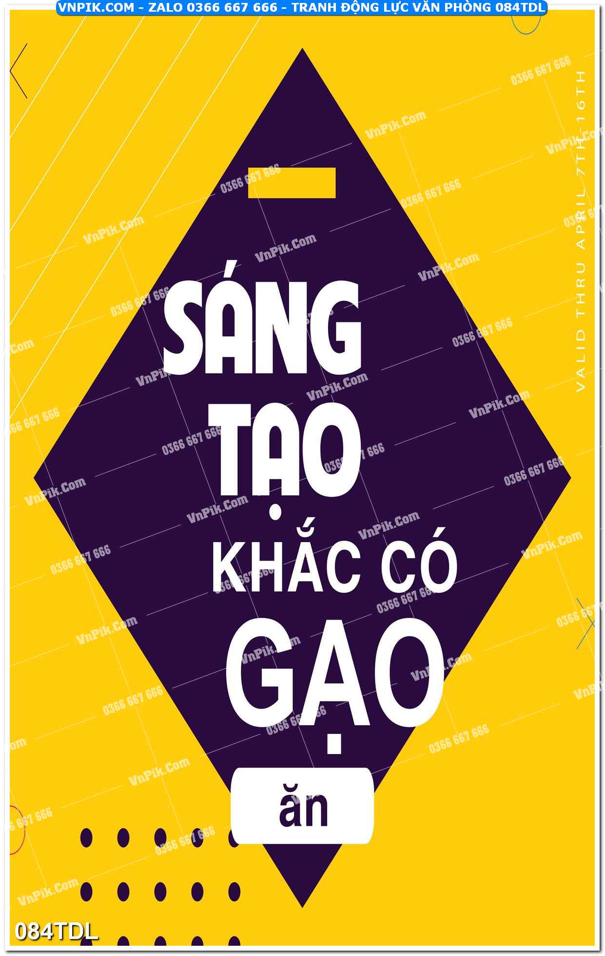 Tranh động lực văn phòng 084TDL