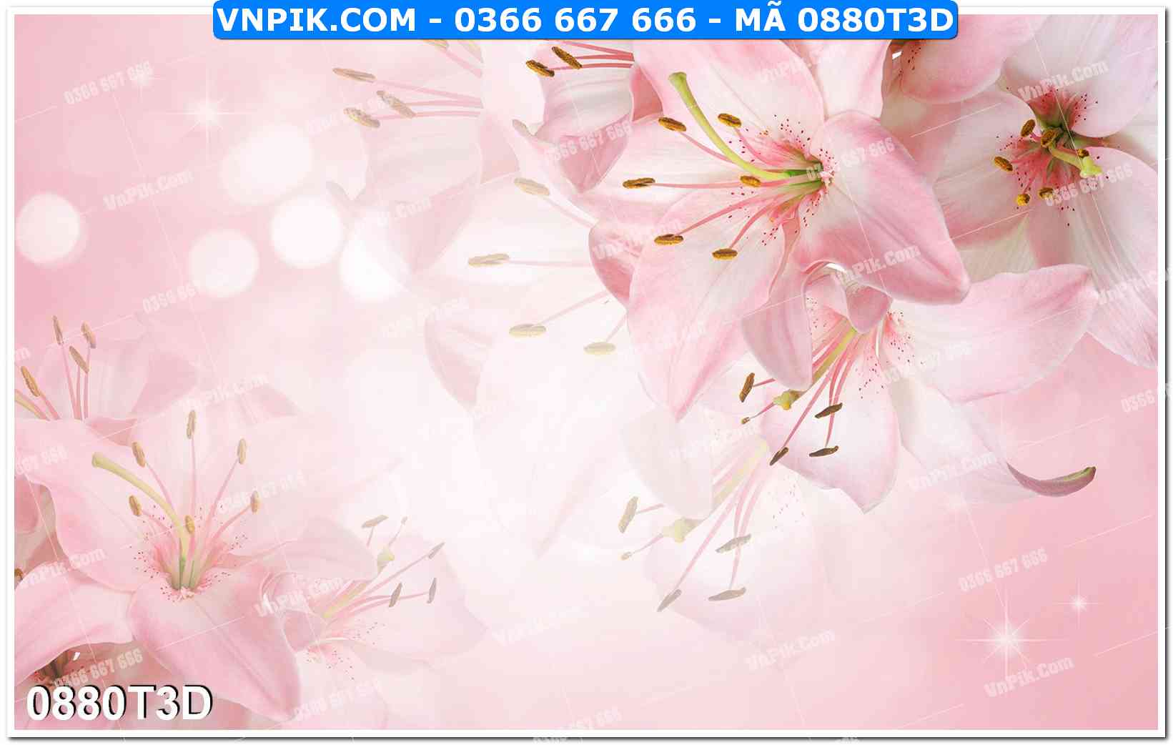 Trah Treo Tường – Tranh 3D Hiện Đại 0880T3D