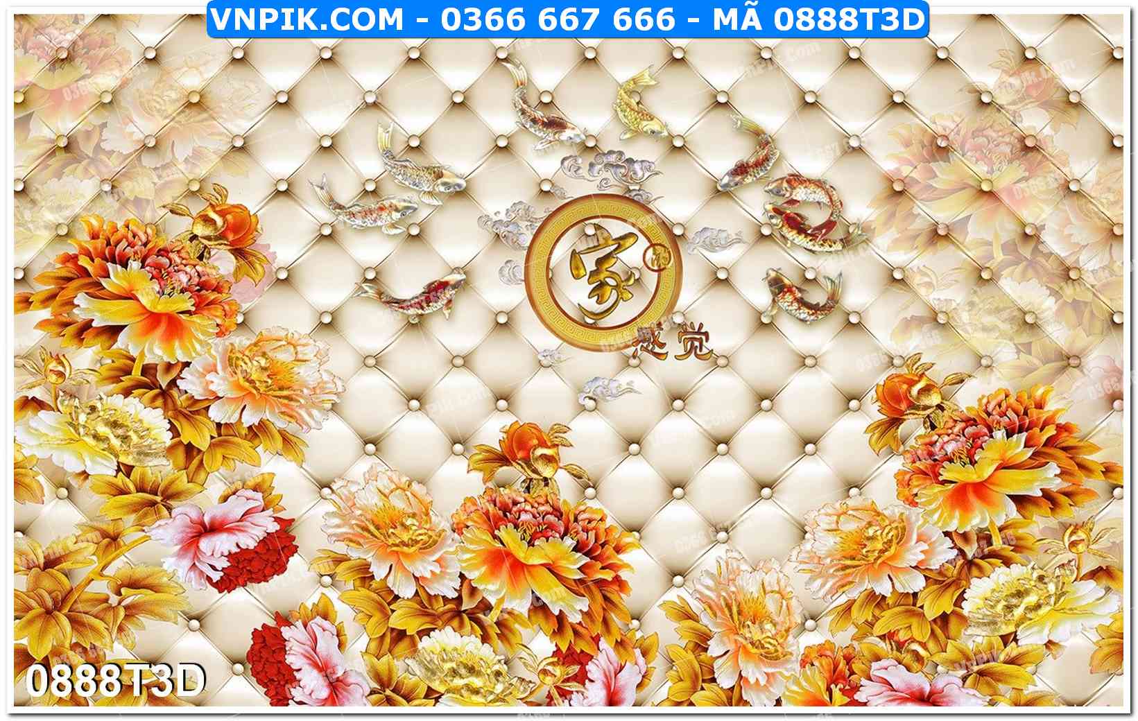 Trah Treo Tường – Tranh 3D Hiện Đại 0888T3D