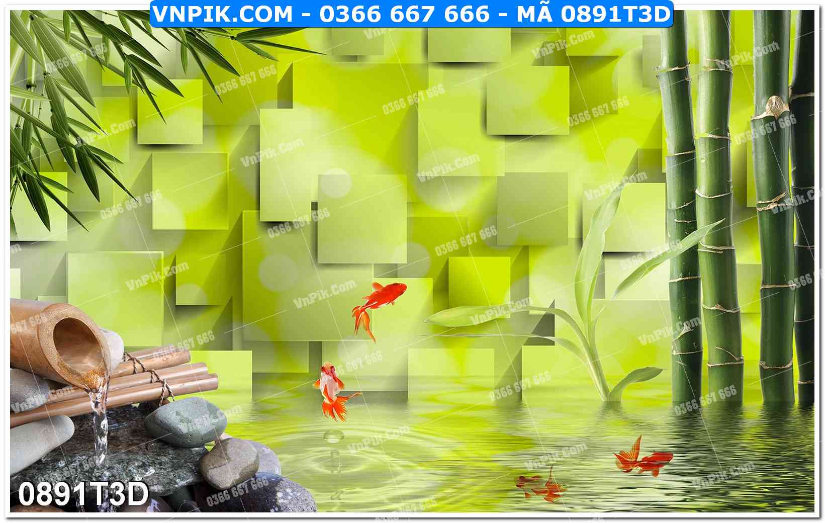 Trah Treo Tường – Tranh 3D Hiện Đại 0891T3D