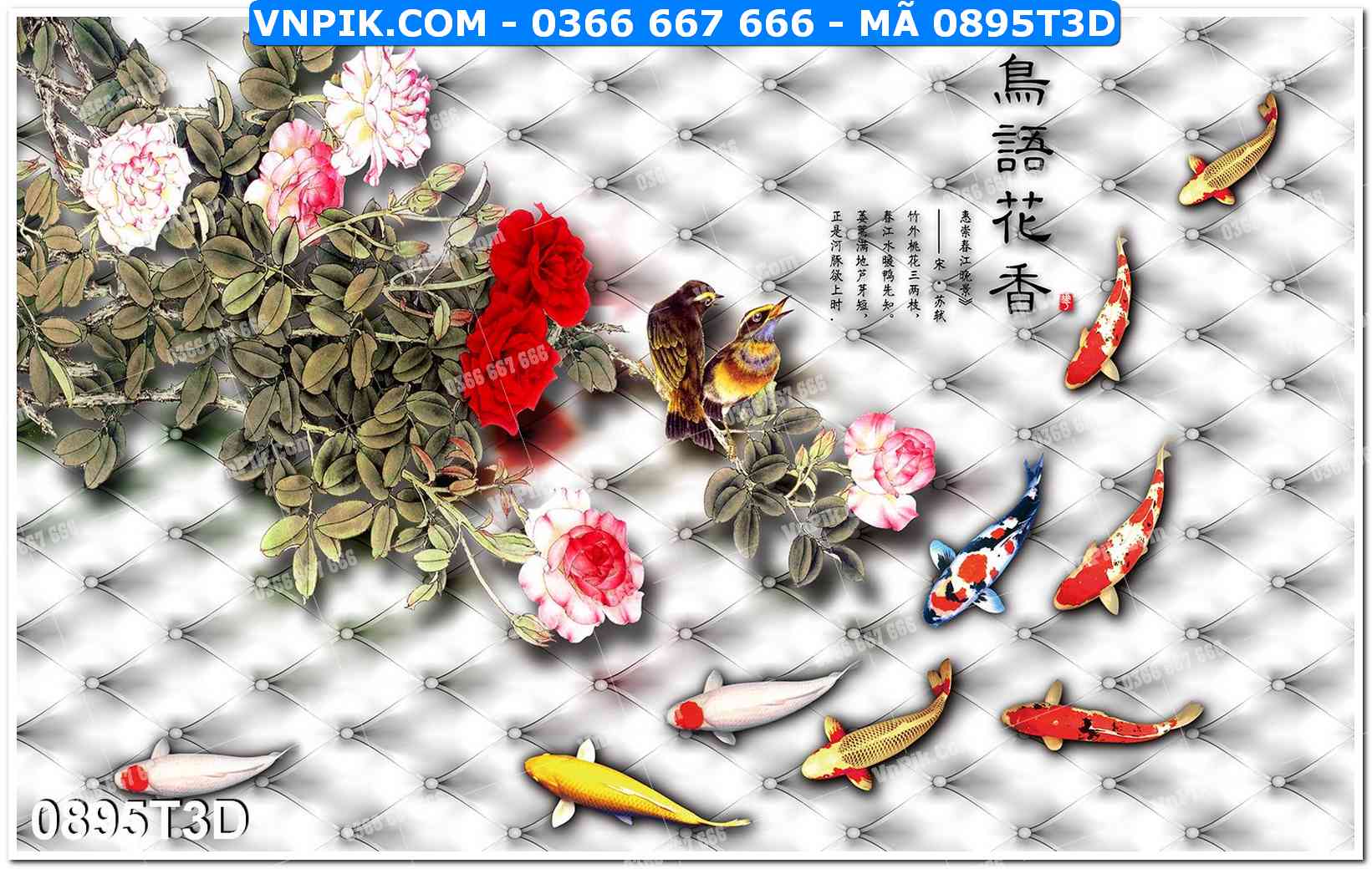 Trah Treo Tường – Tranh 3D Hiện Đại 0895T3D