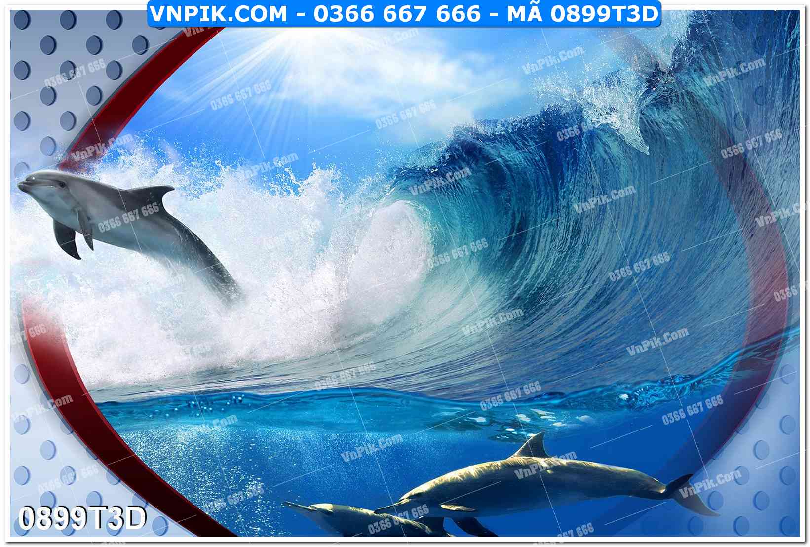 Trah Treo Tường – Tranh 3D Hiện Đại 0899T3D