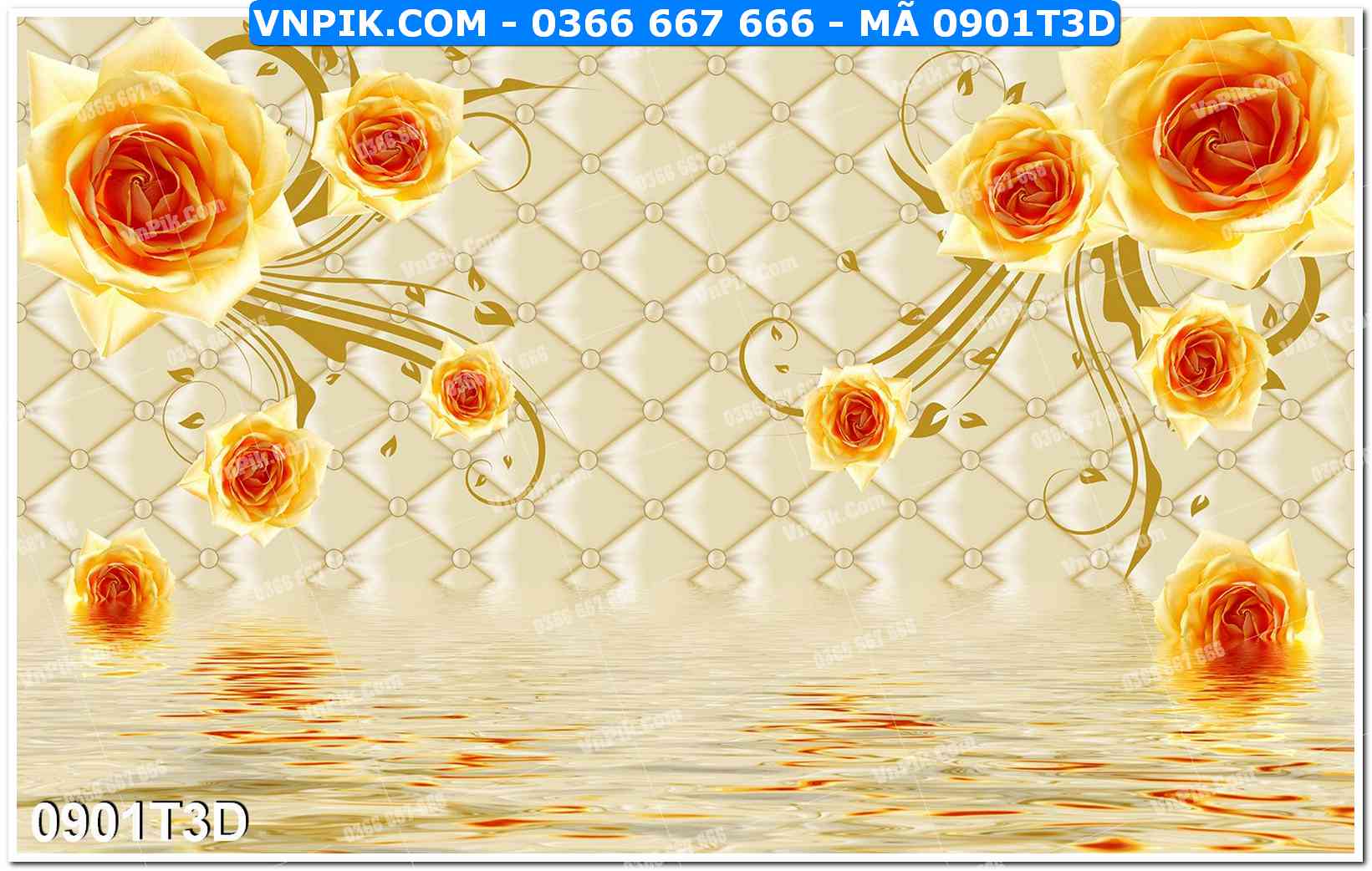 Trah Treo Tường – Tranh 3D Hiện Đại 0901T3D