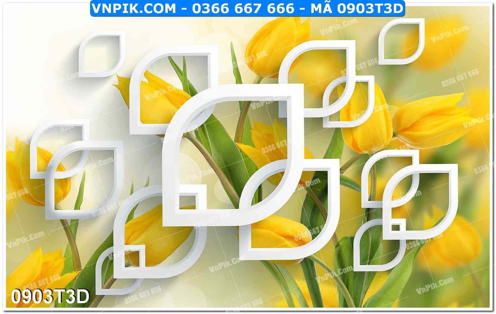 Trah Treo Tường – Tranh 3D Hiện Đại 0903T3D