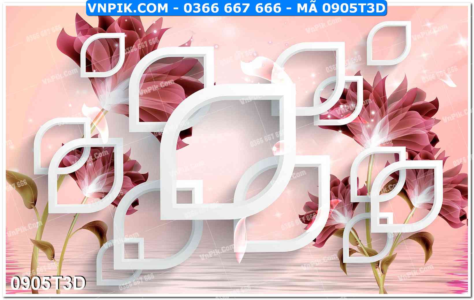 Trah Treo Tường – Tranh 3D Hiện Đại 0905T3D