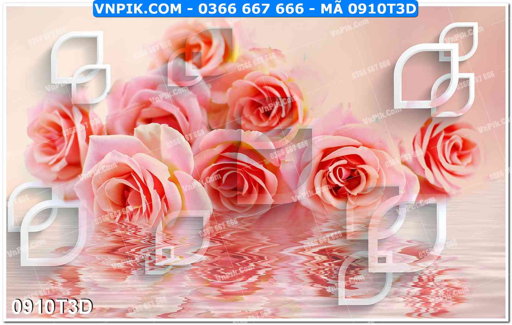 Trah Treo Tường – Tranh 3D Hiện Đại 0910T3D
