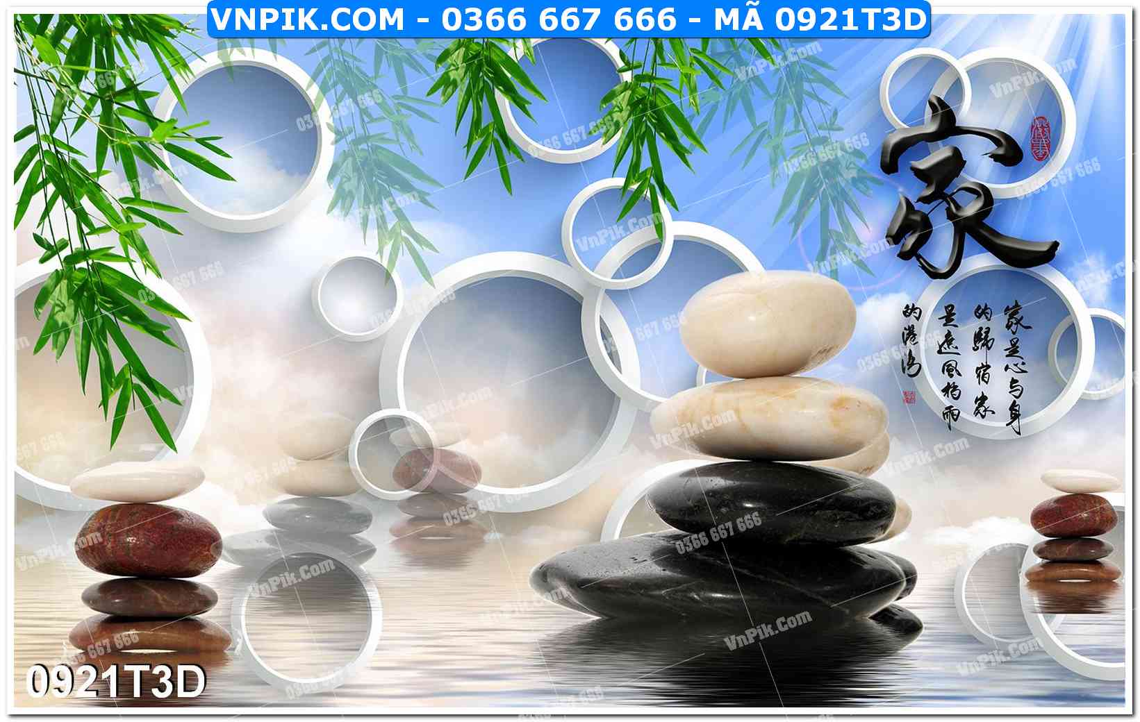 Trah Treo Tường – Tranh 3D Hiện Đại 0921T3D