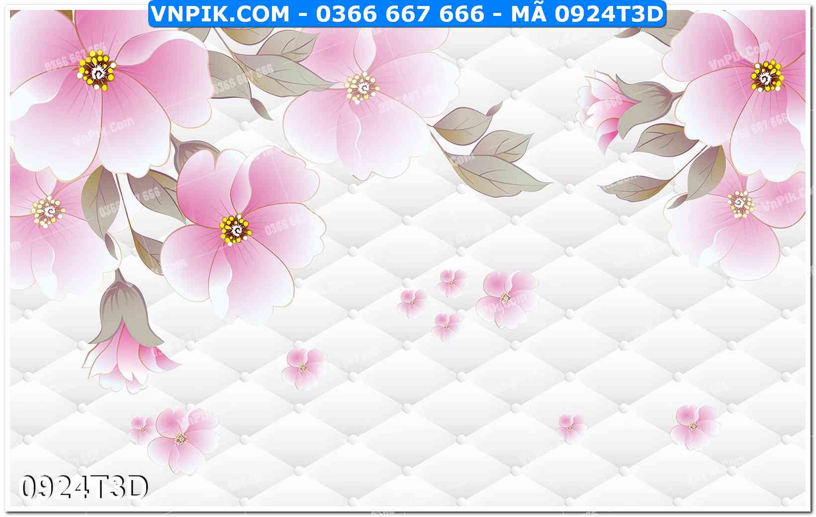 Trah Treo Tường – Tranh 3D Hiện Đại 0924T3D