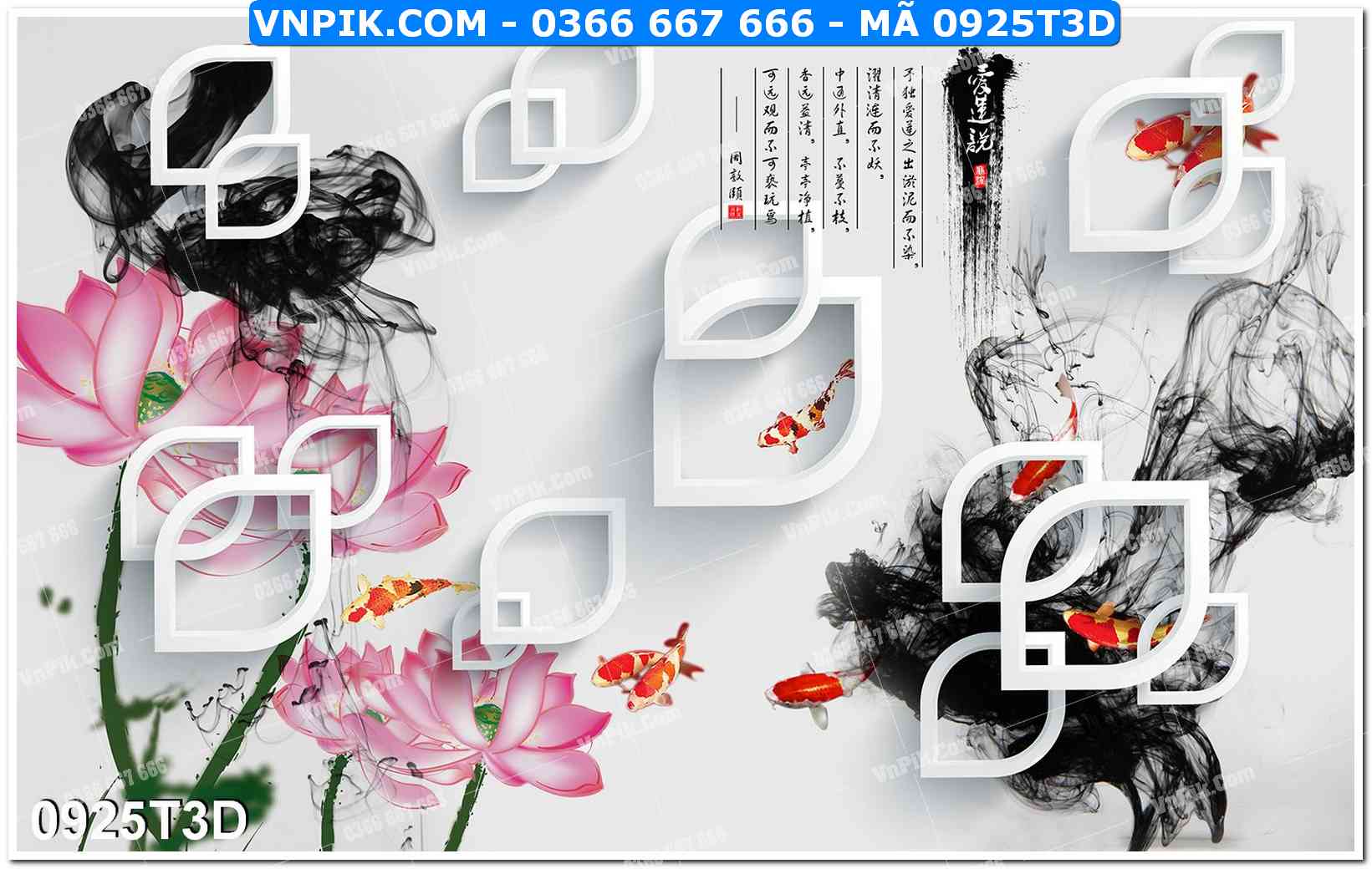Trah Treo Tường – Tranh 3D Hiện Đại 0925T3D