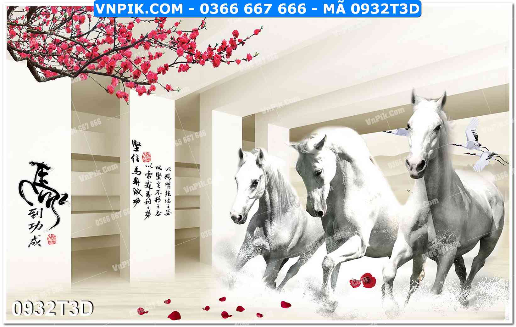 Trah Treo Tường – Tranh 3D Hiện Đại 0932T3D