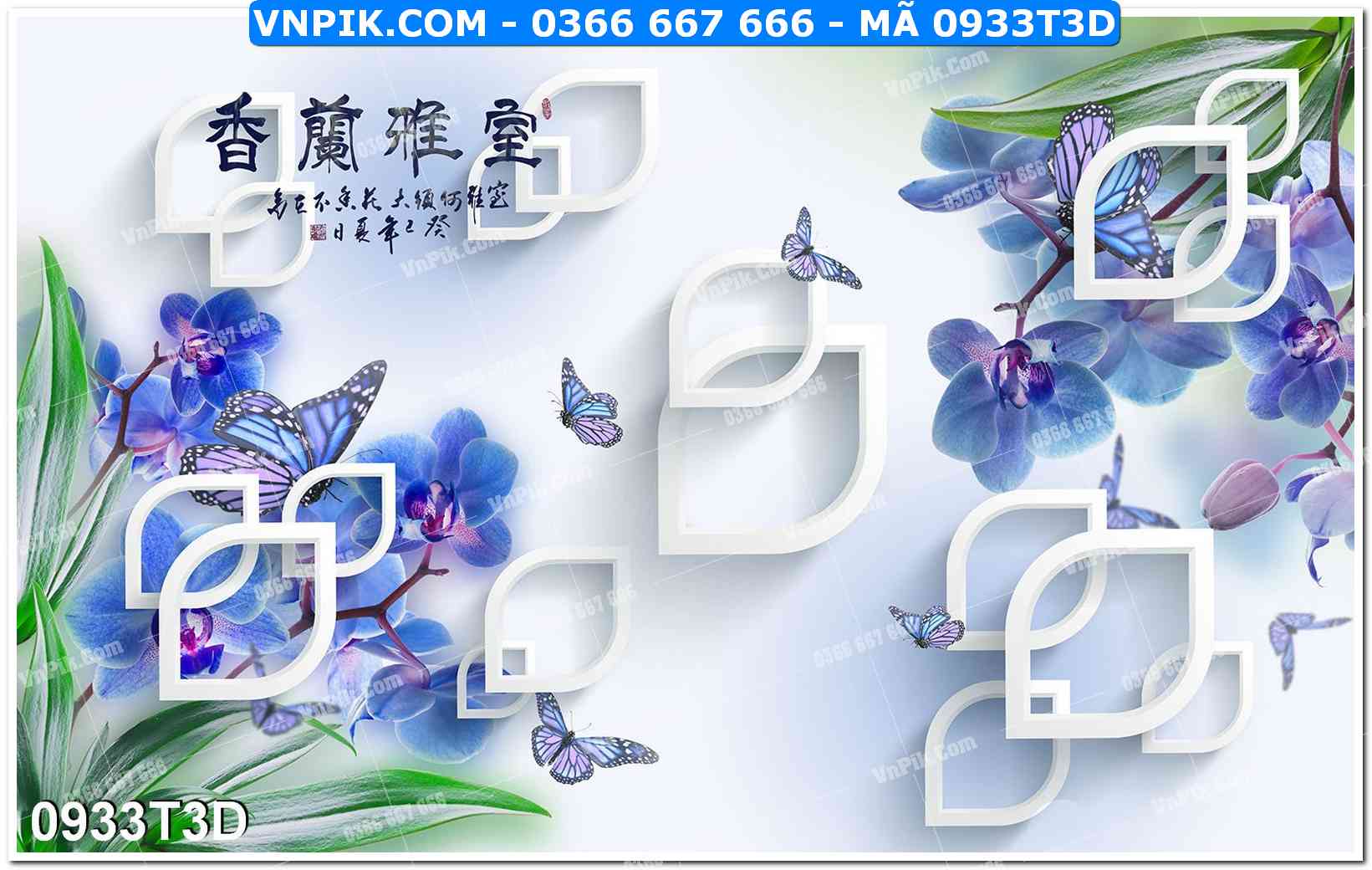 Trah Treo Tường – Tranh 3D Hiện Đại 0933T3D
