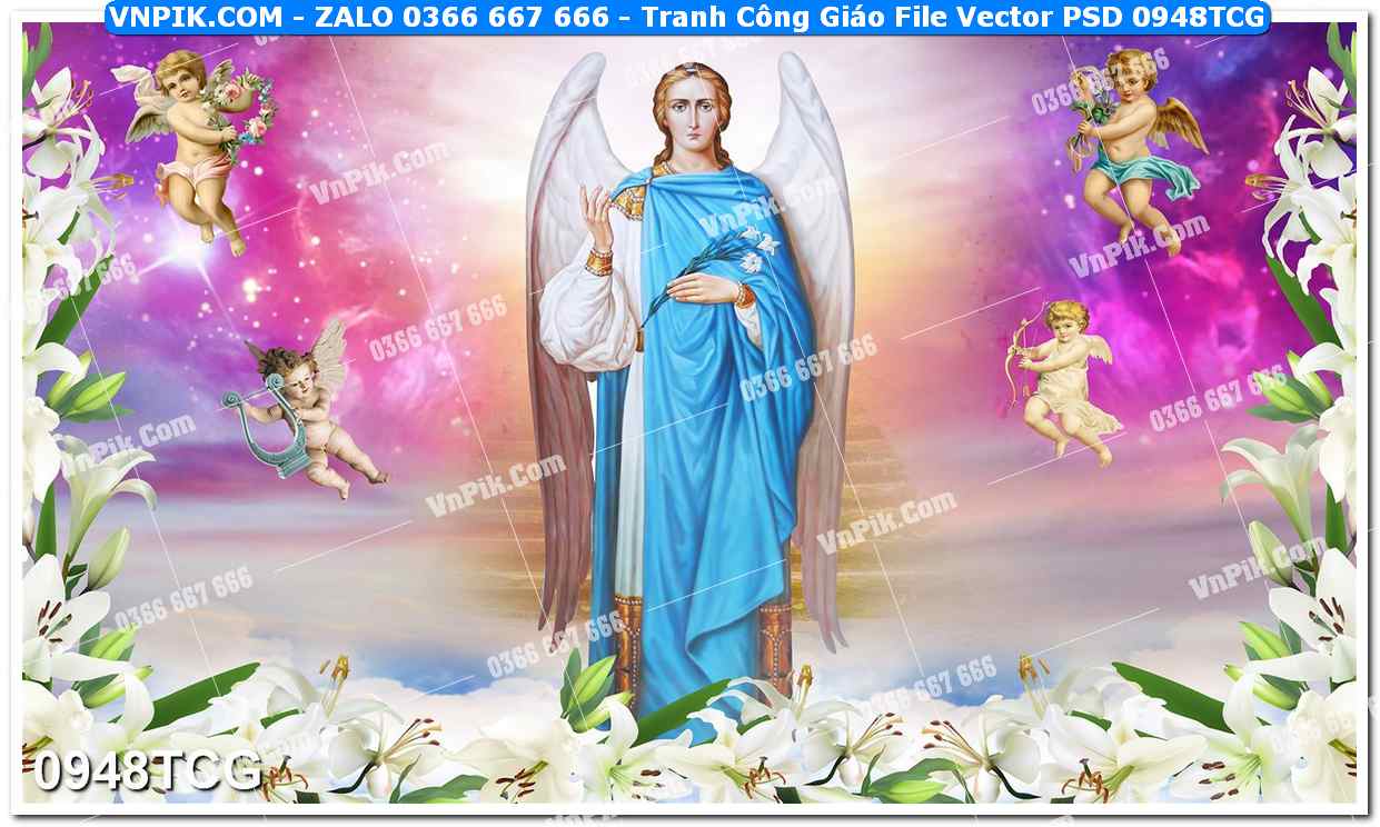 Tranh Công Giáo – Hình Công Giáo Treo Tường Đẹp File PSD 948TCG
