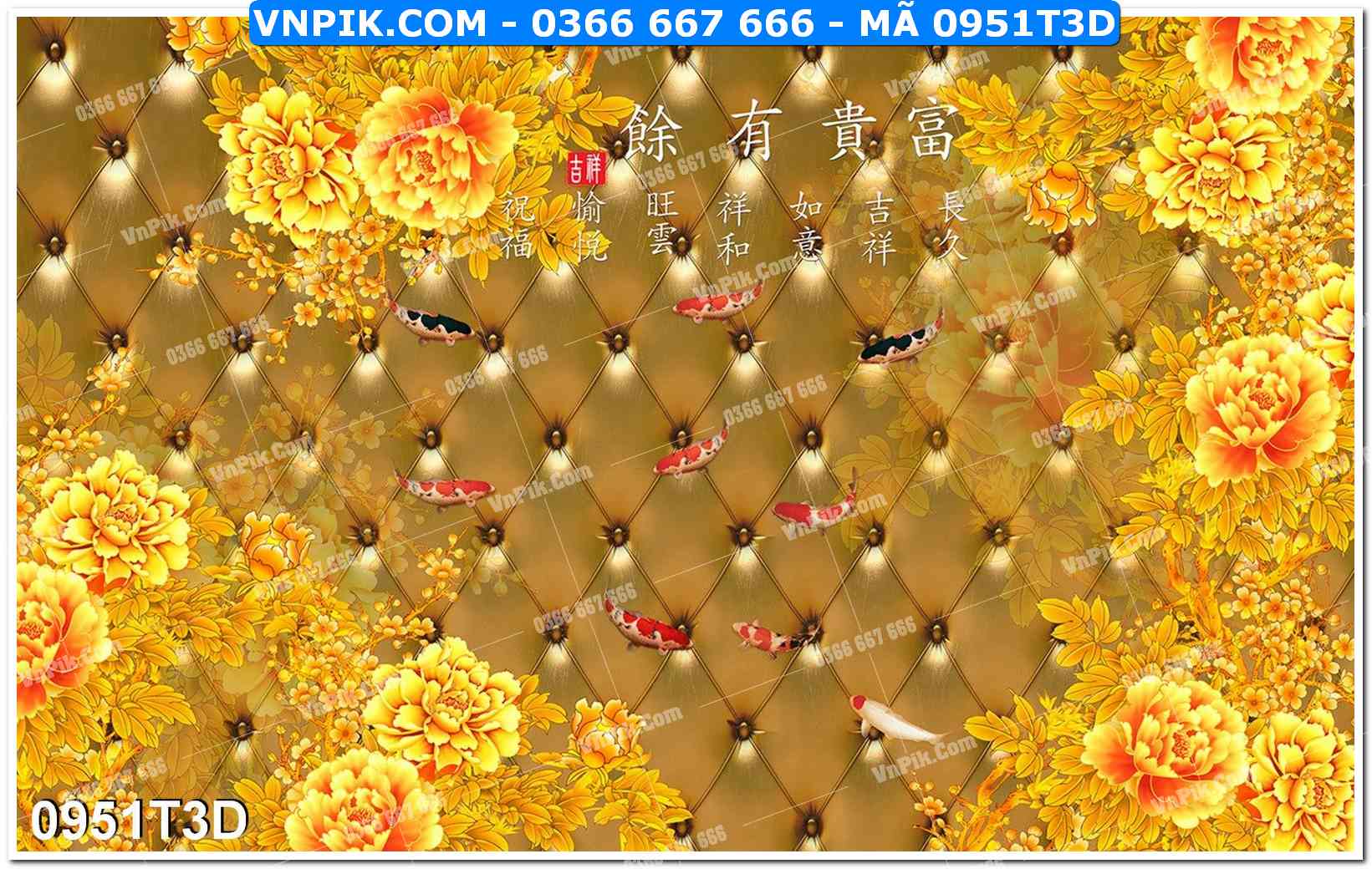 Trah Treo Tường – Tranh 3D Hiện Đại 0951T3D