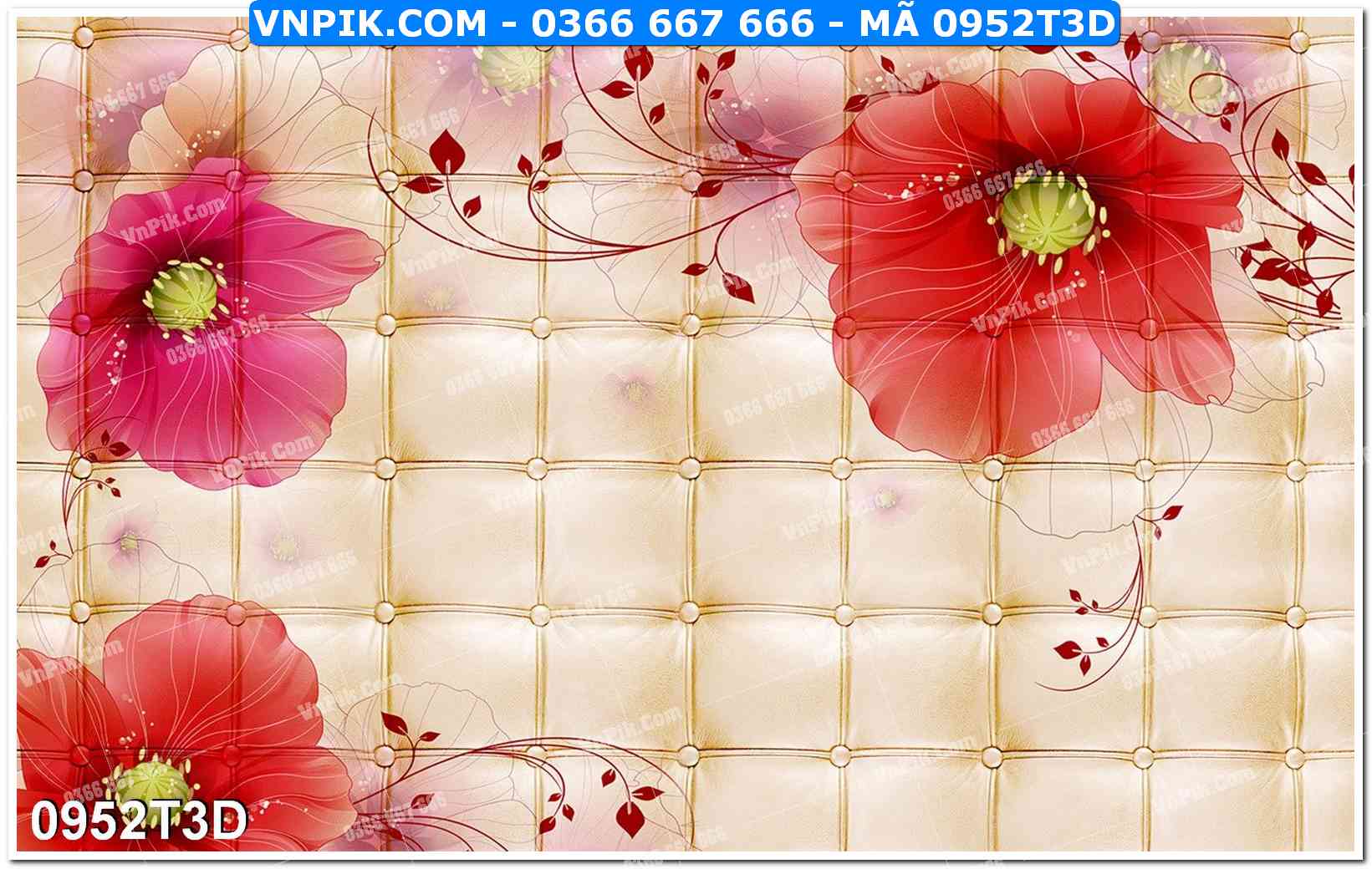 Trah Treo Tường – Tranh 3D Hiện Đại 0952T3D