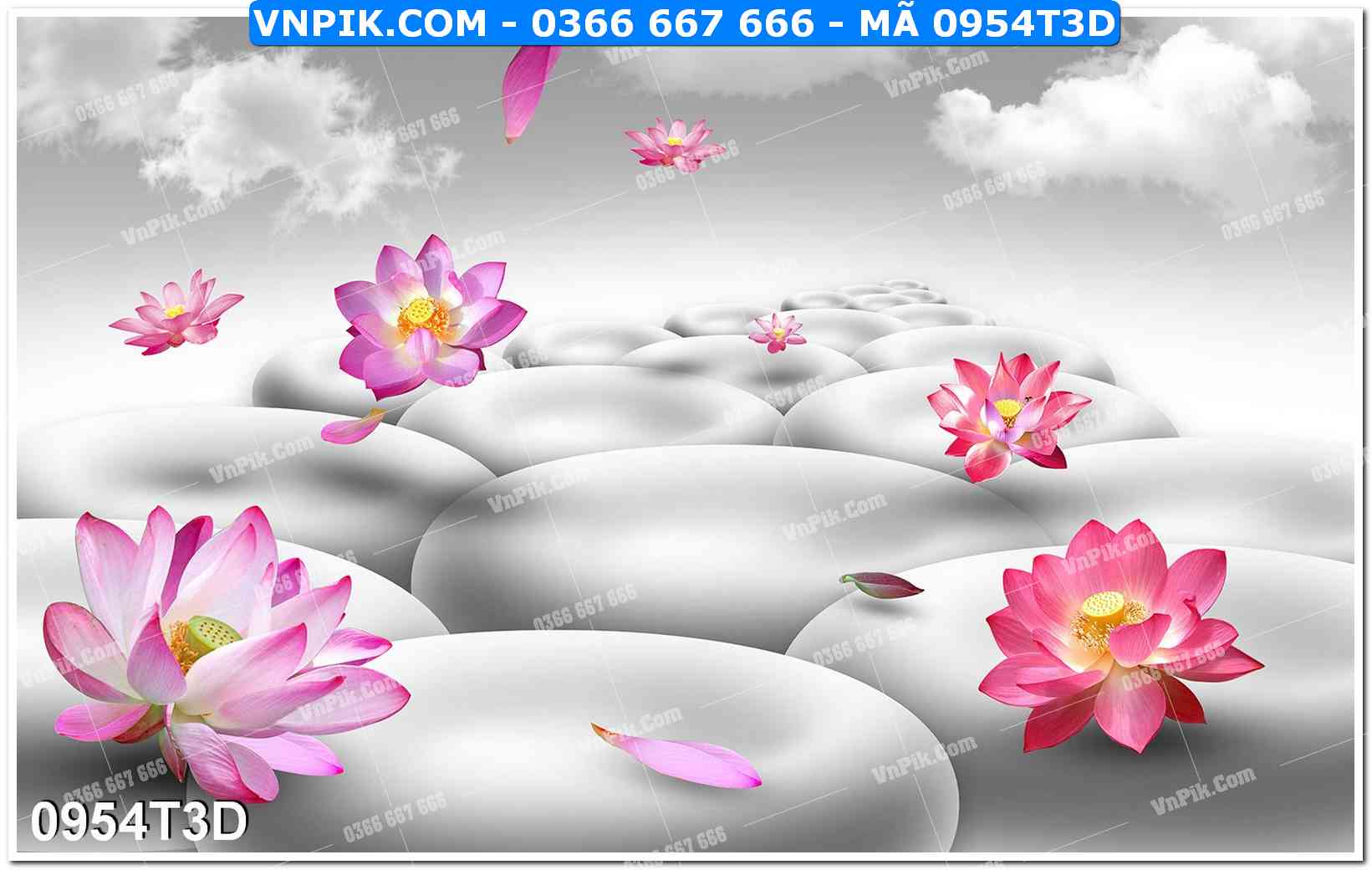 Trah Treo Tường – Tranh 3D Hiện Đại 0954T3D