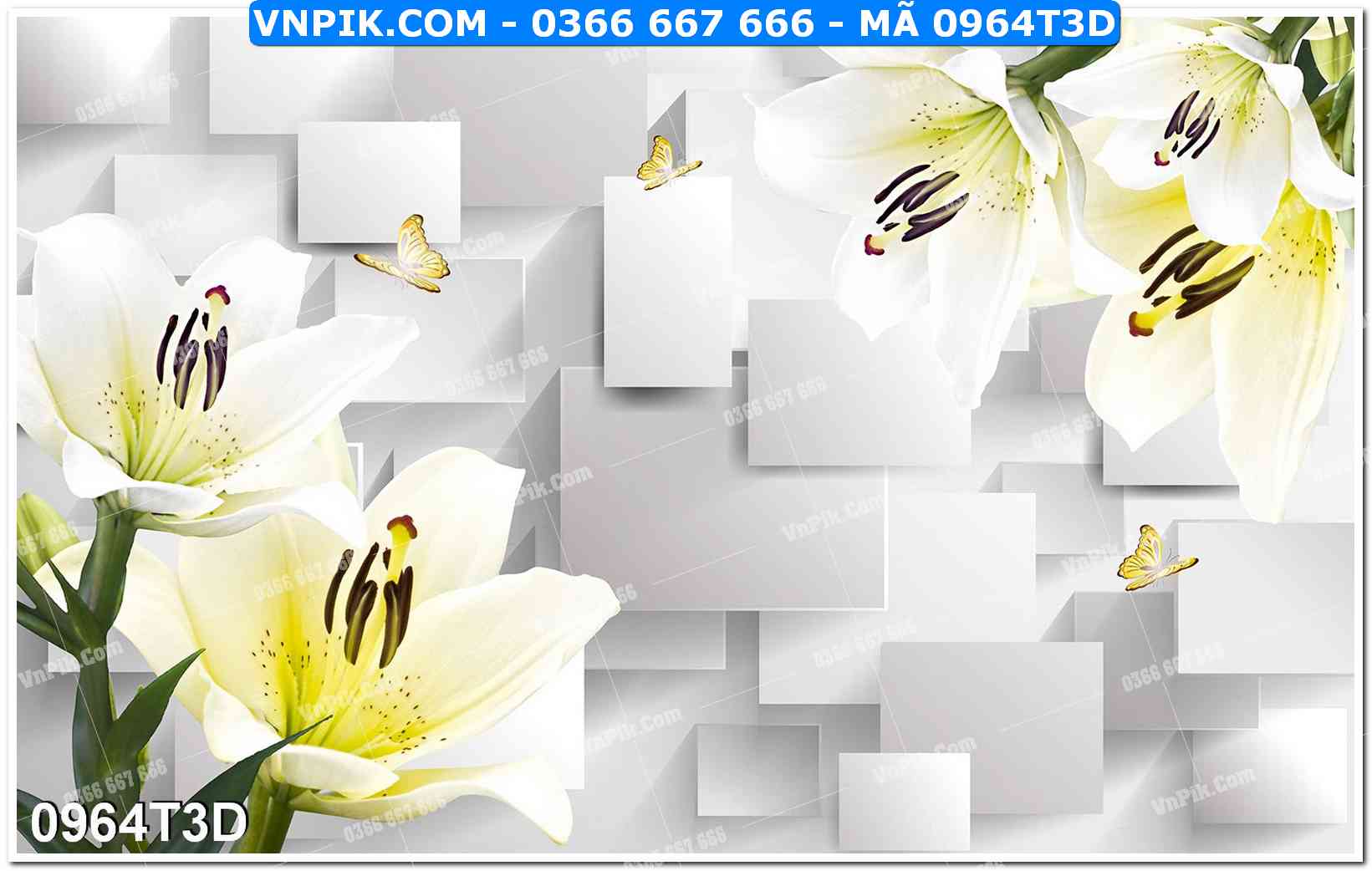 Trah Treo Tường – Tranh 3D Hiện Đại 0964T3D