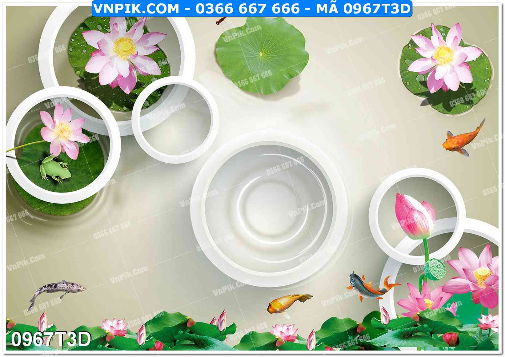 Trah Treo Tường – Tranh 3D Hiện Đại 0967T3D