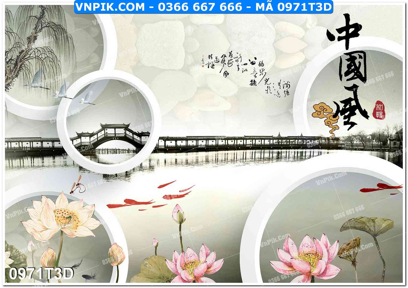 Trah Treo Tường – Tranh 3D Hiện Đại 0971T3D