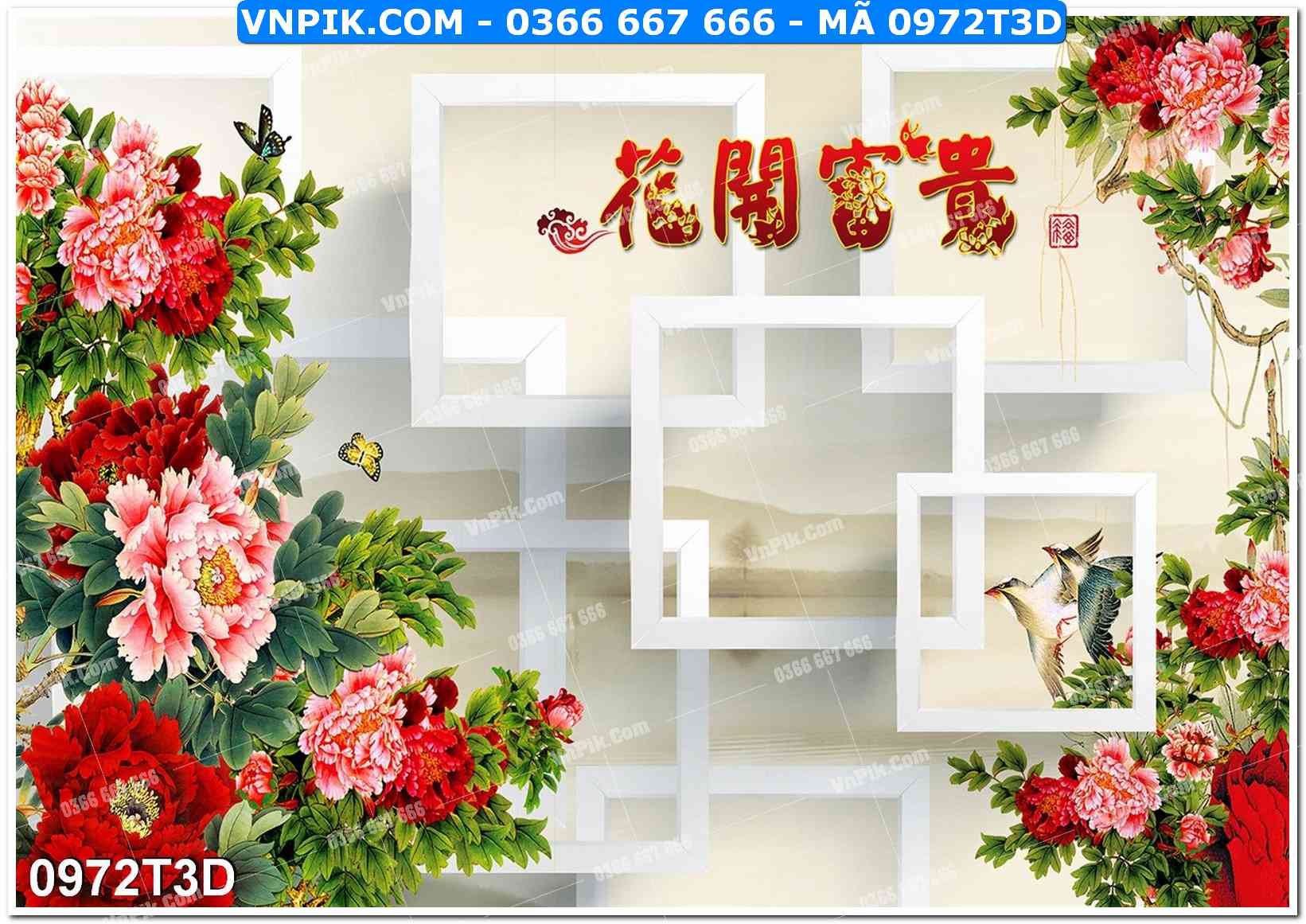 Trah Treo Tường – Tranh 3D Hiện Đại 0972T3D