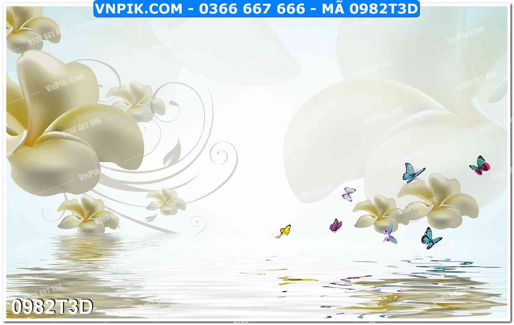 Trah Treo Tường – Tranh 3D Hiện Đại 0982T3D