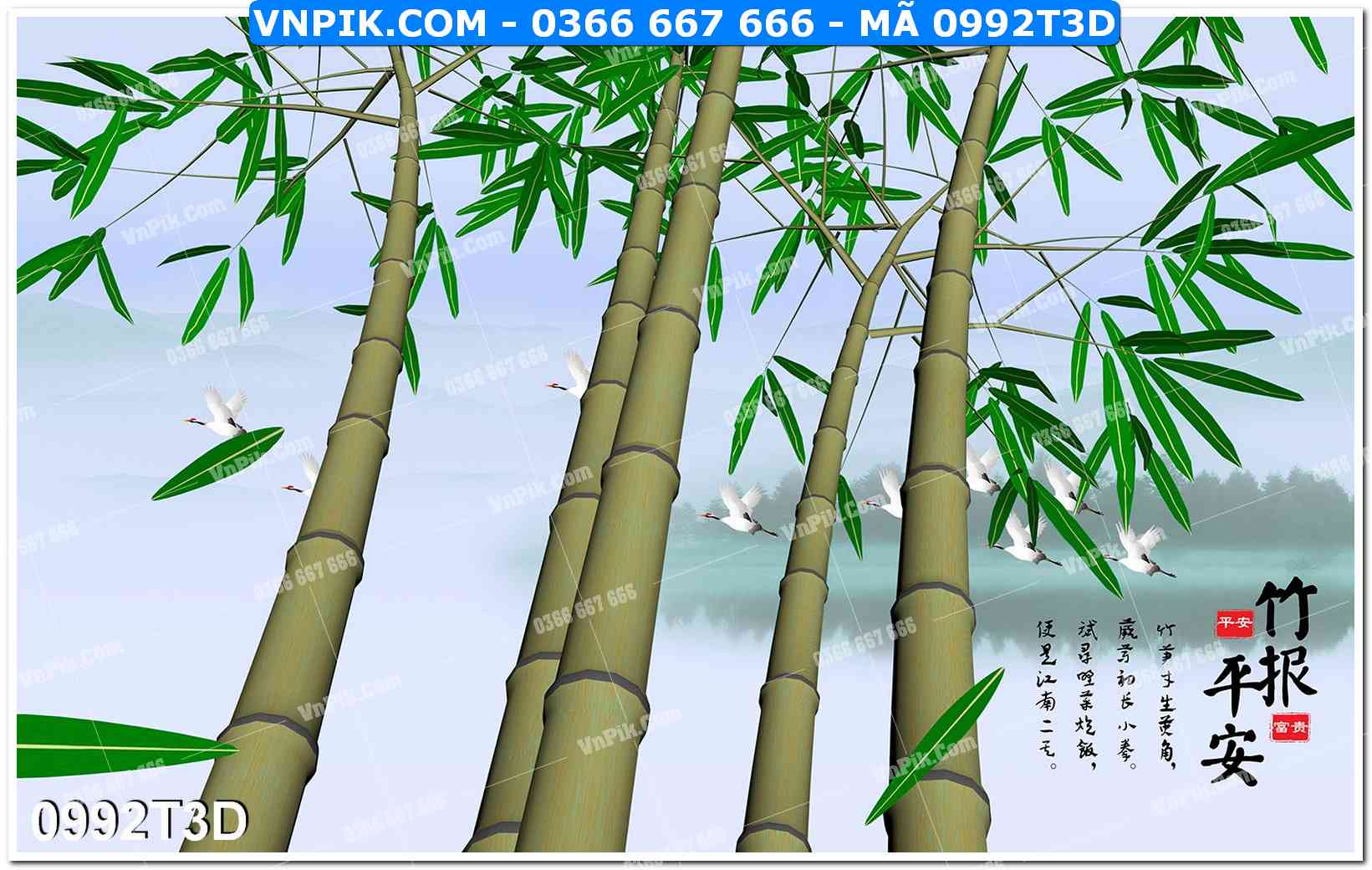 Trah Treo Tường – Tranh 3D Hiện Đại 0992T3D