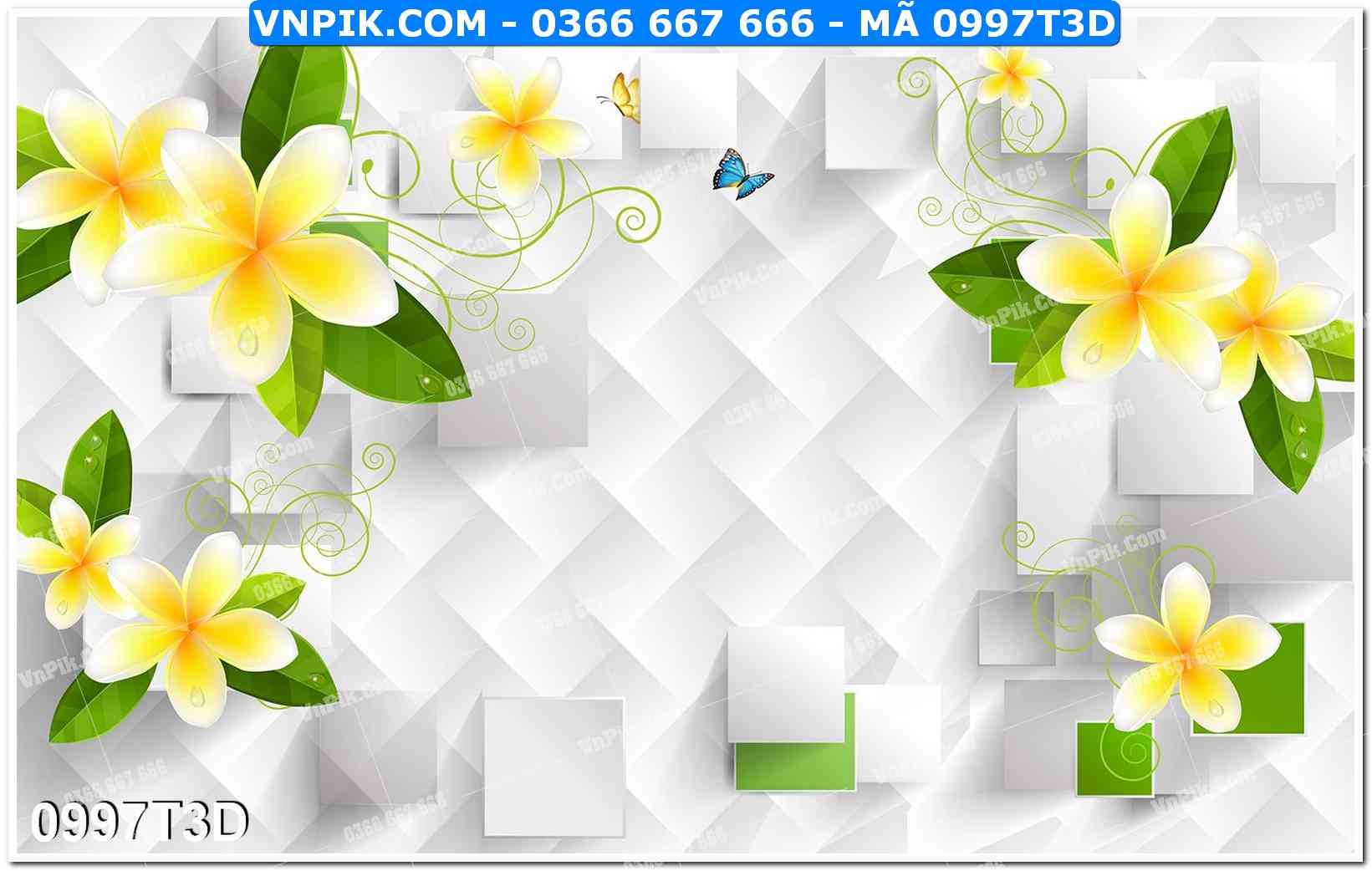 Trah Treo Tường – Tranh 3D Hiện Đại 0997T3D
