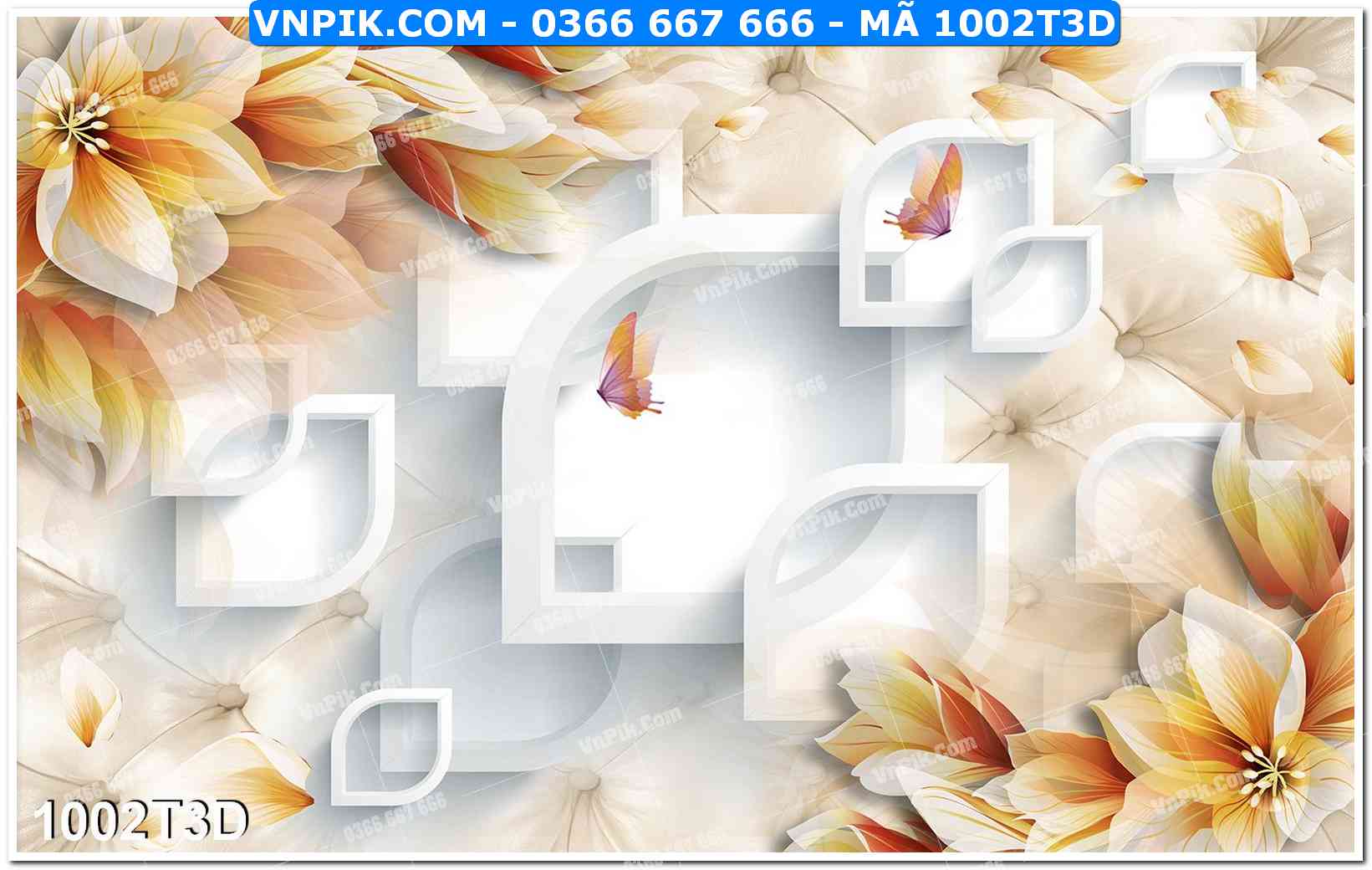 Trah Treo Tường – Tranh 3D Hiện Đại 1002T3D