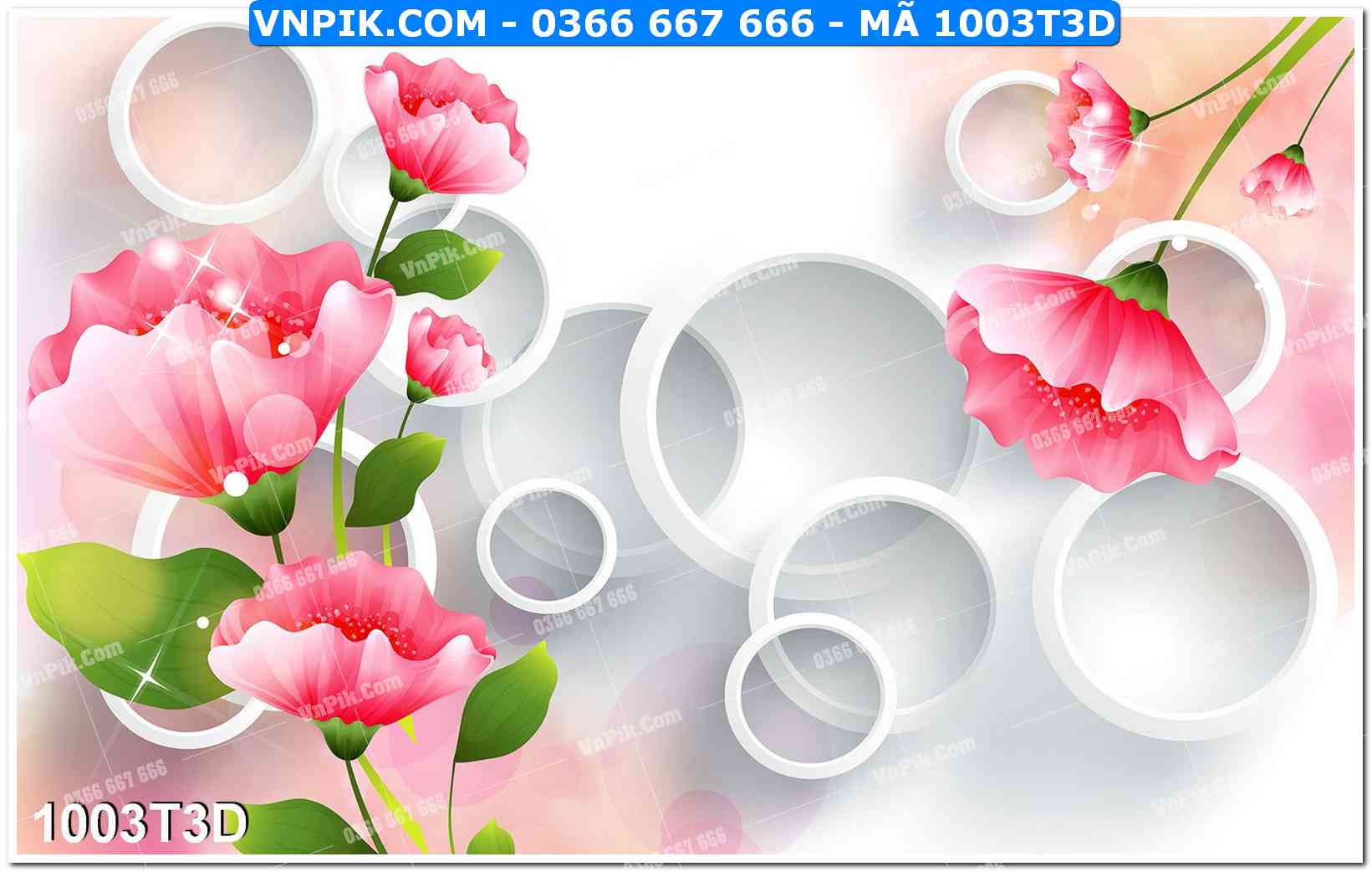 Trah Treo Tường – Tranh 3D Hiện Đại 1003T3D