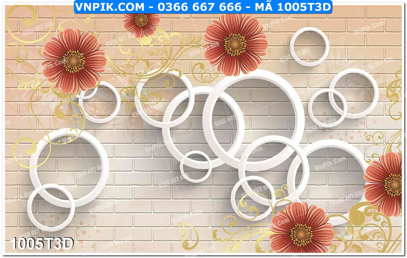 Trah Treo Tường – Tranh 3D Hiện Đại 1005T3D