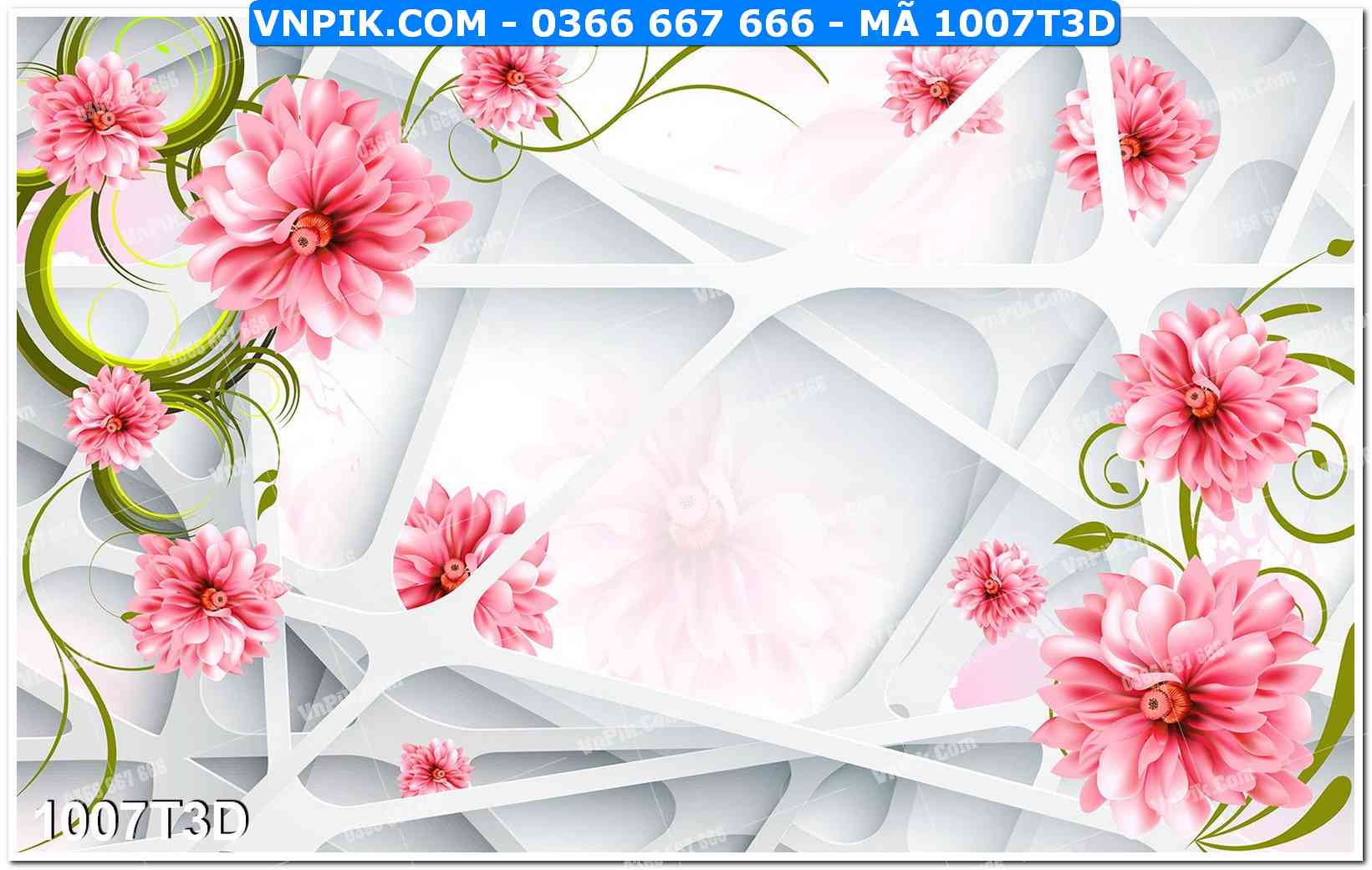 Trah Treo Tường – Tranh 3D Hiện Đại 1007T3D