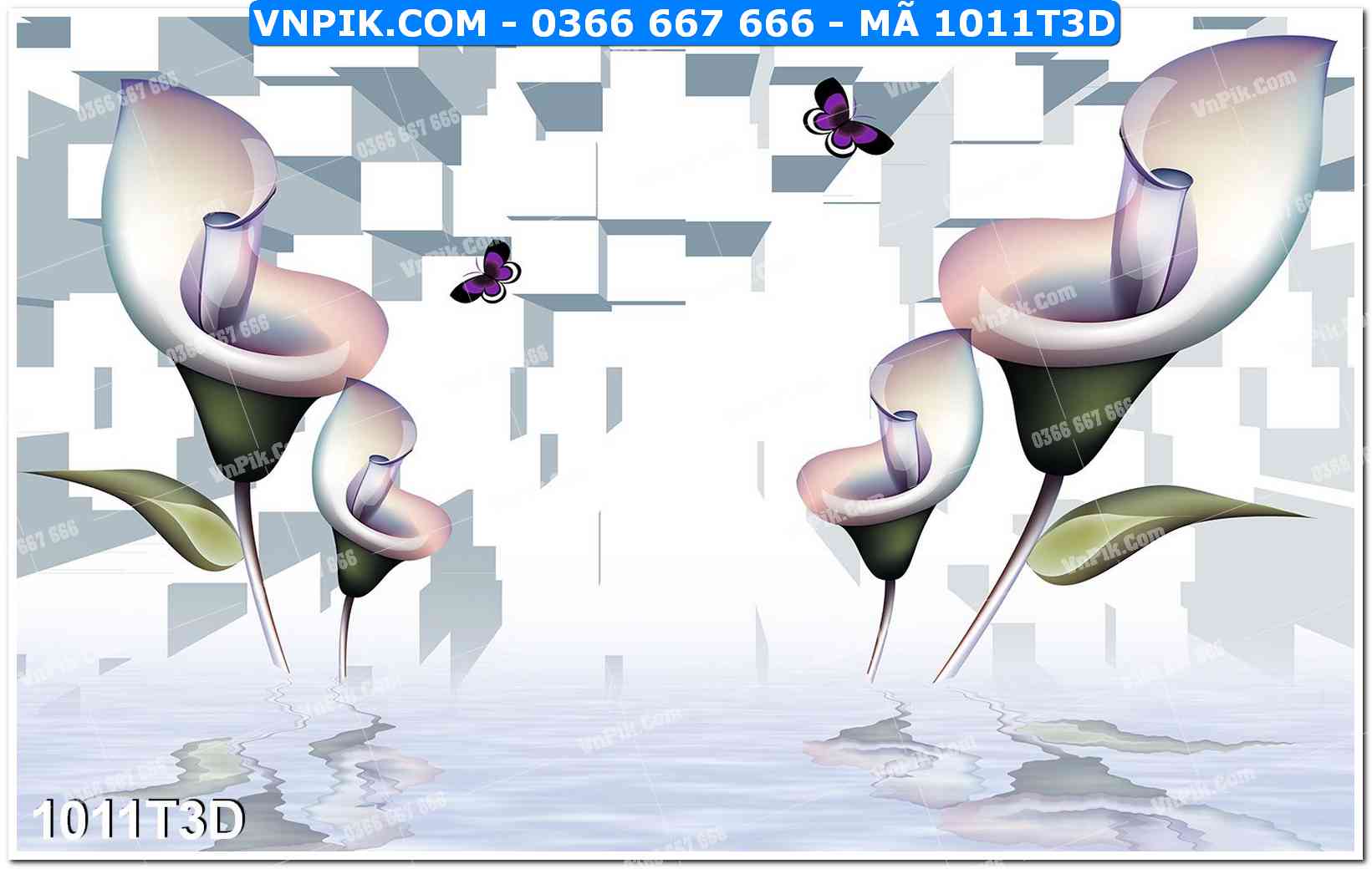 Trah Treo Tường – Tranh 3D Hiện Đại 1011T3D