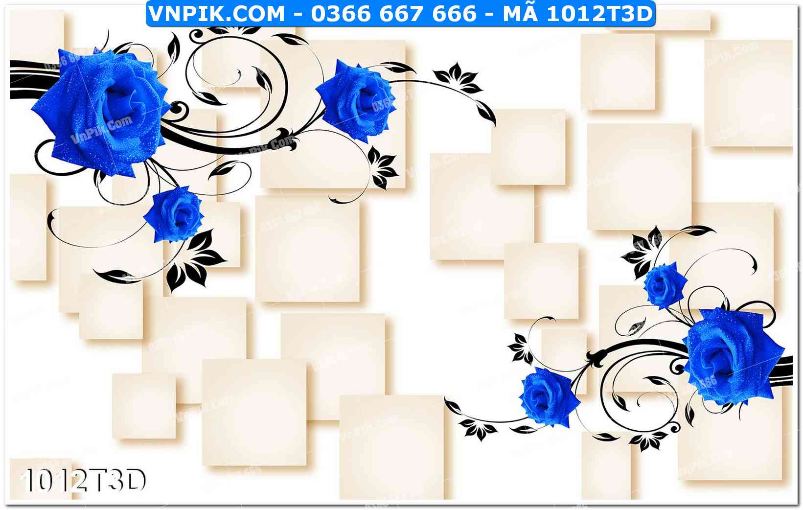Trah Treo Tường – Tranh 3D Hiện Đại 1012T3D