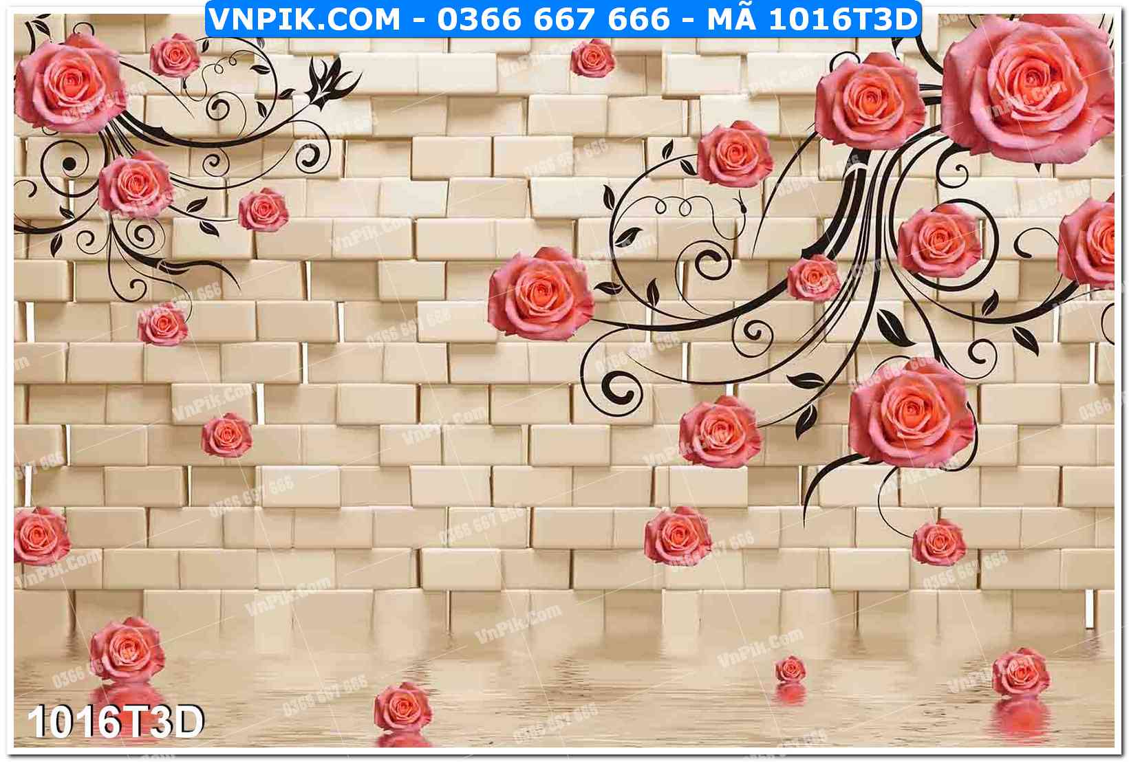 Trah Treo Tường – Tranh 3D Hiện Đại 1016T3D