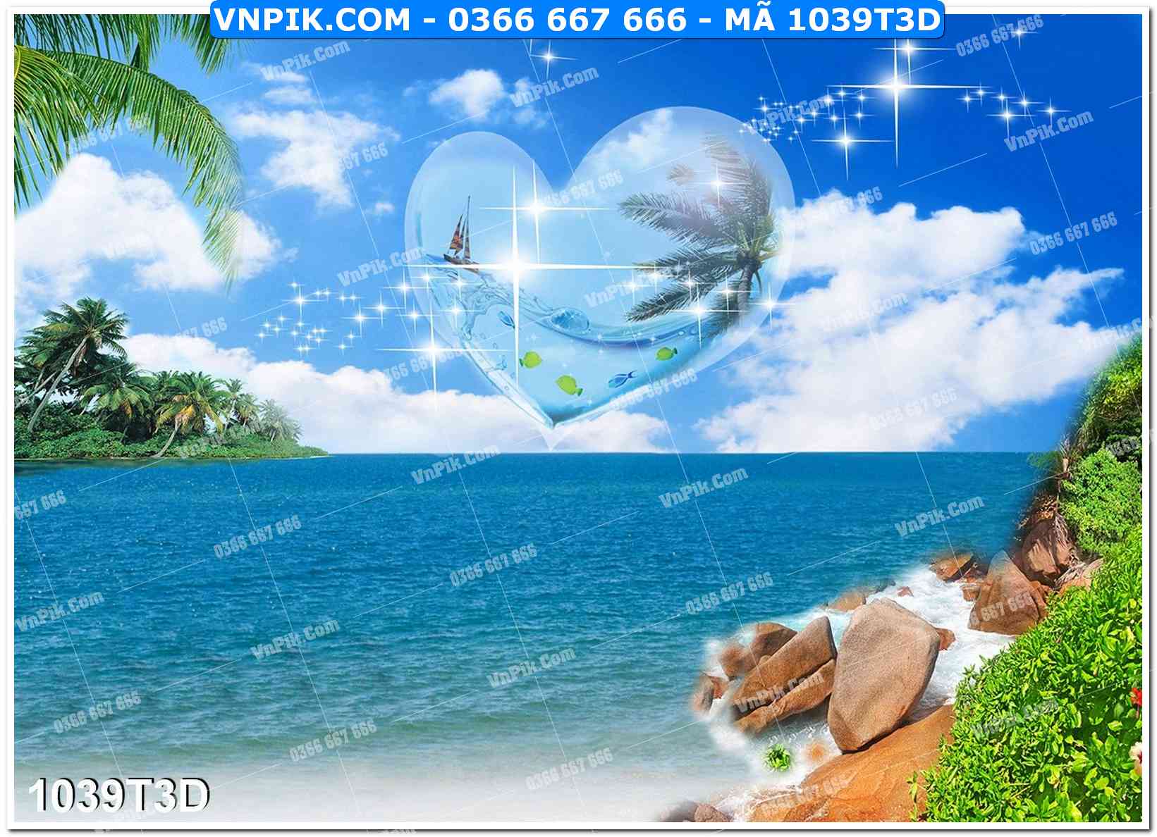 Trah Treo Tường – Tranh 3D Hiện Đại 1039T3D