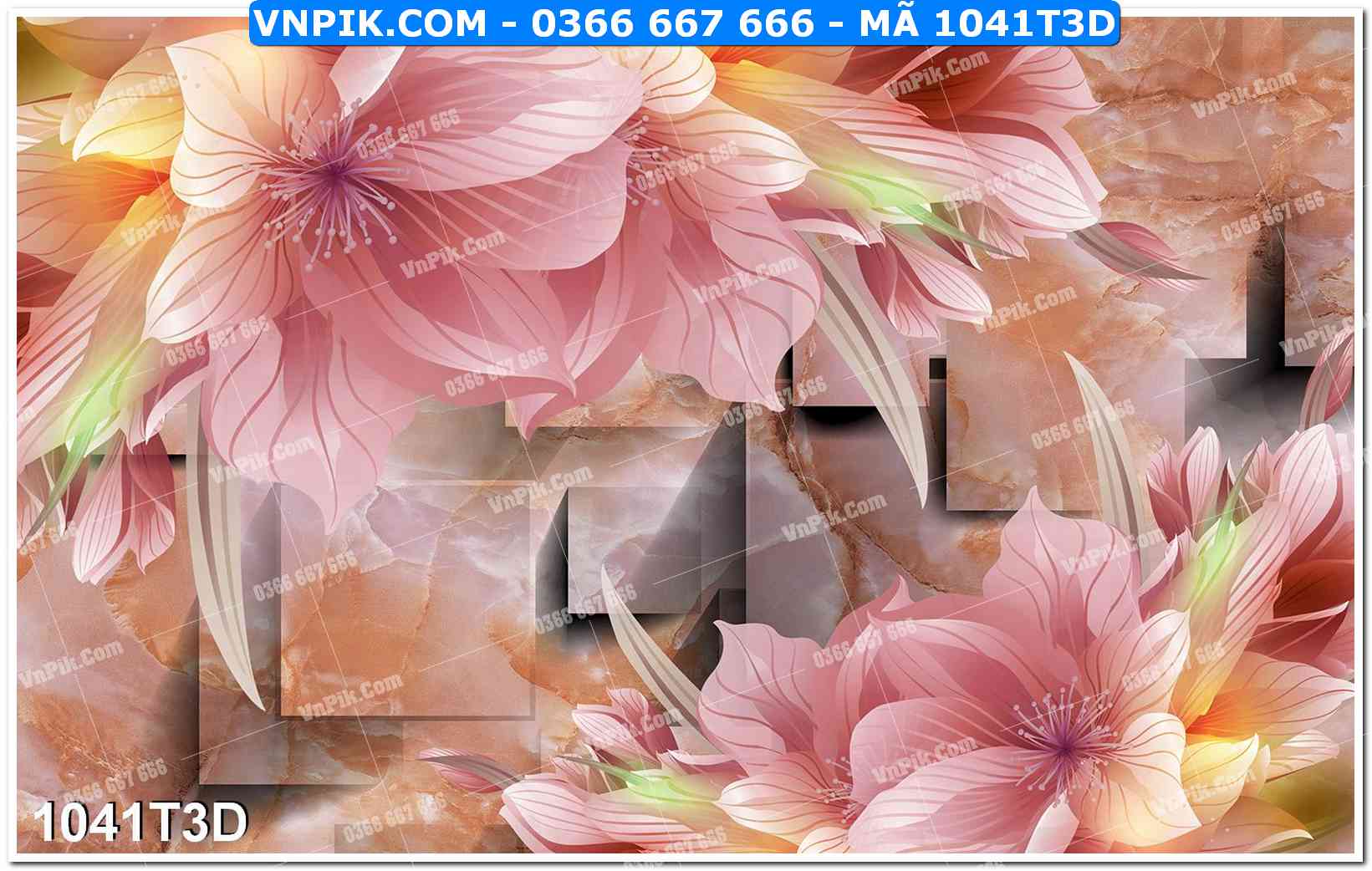 Trah Treo Tường – Tranh 3D Hiện Đại 1041T3D