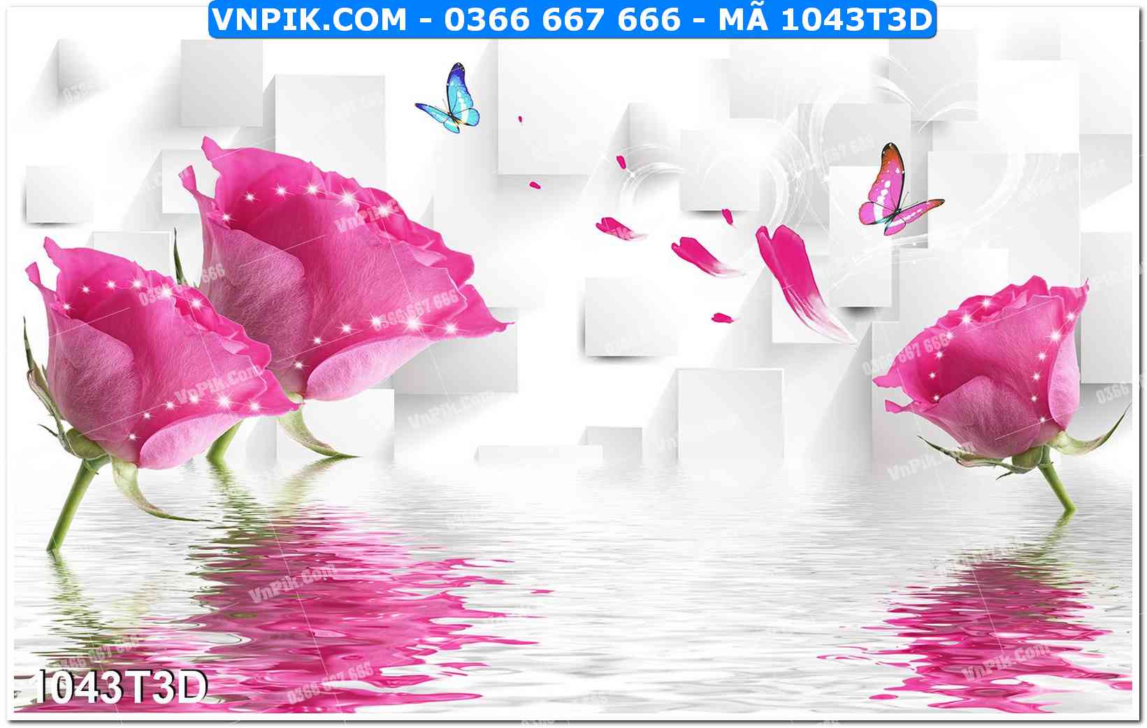 Trah Treo Tường – Tranh 3D Hiện Đại 1043T3D