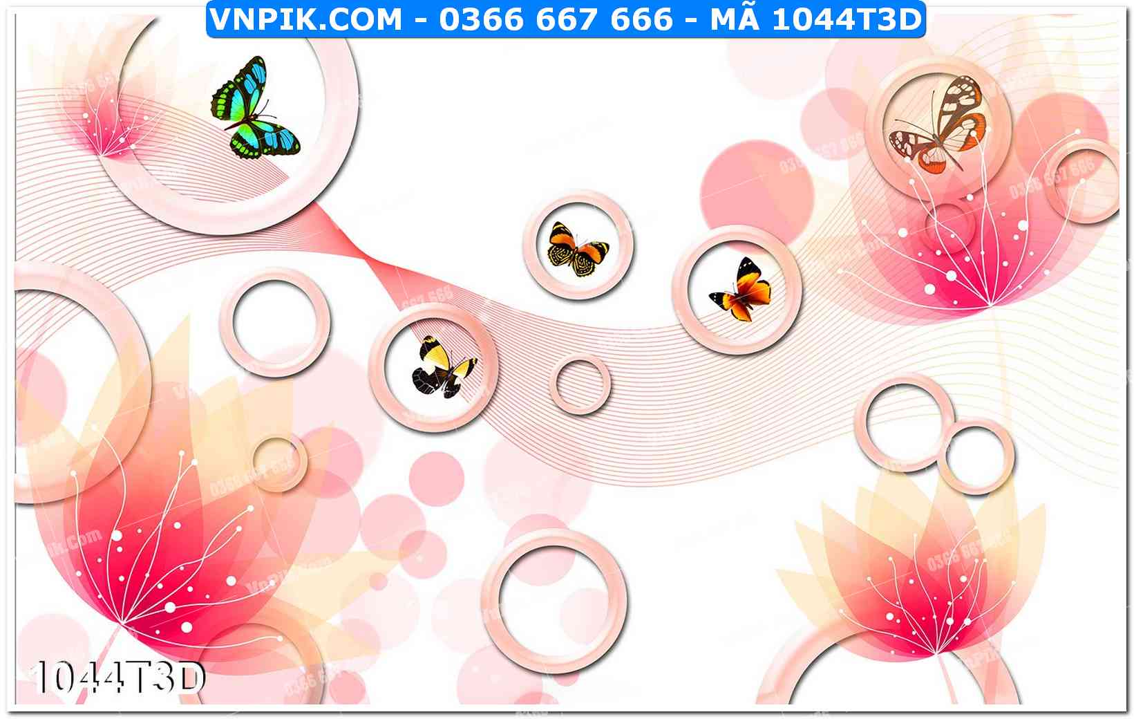 Trah Treo Tường – Tranh 3D Hiện Đại 1044T3D
