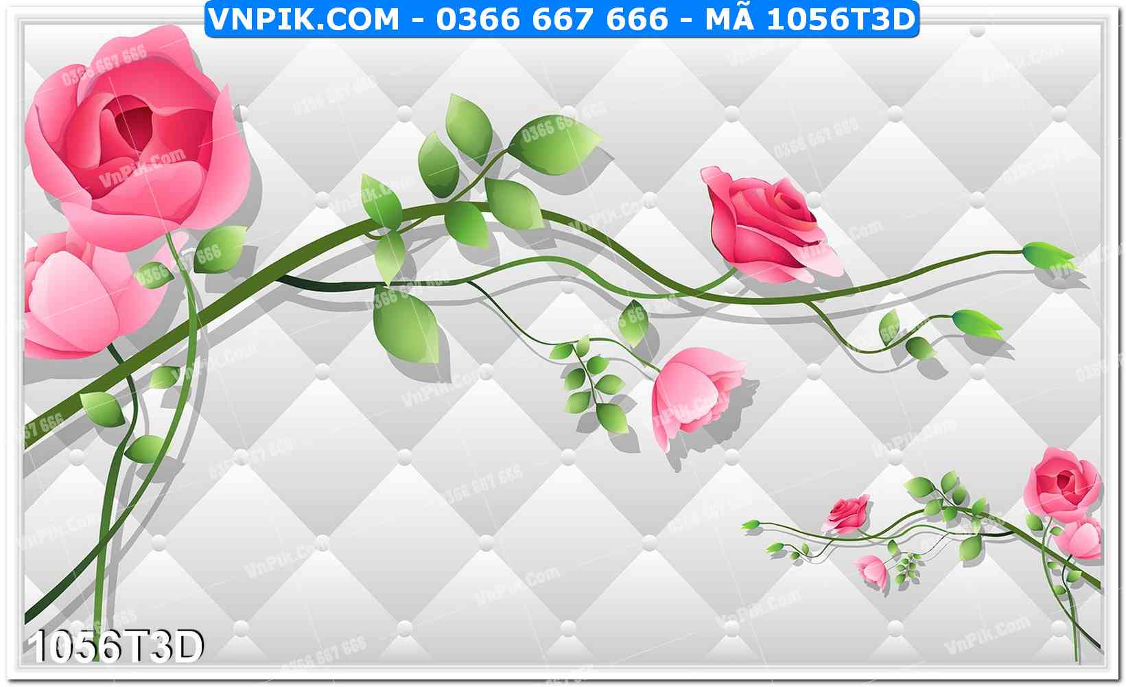 Trah Treo Tường – Tranh 3D Hiện Đại 1056T3D