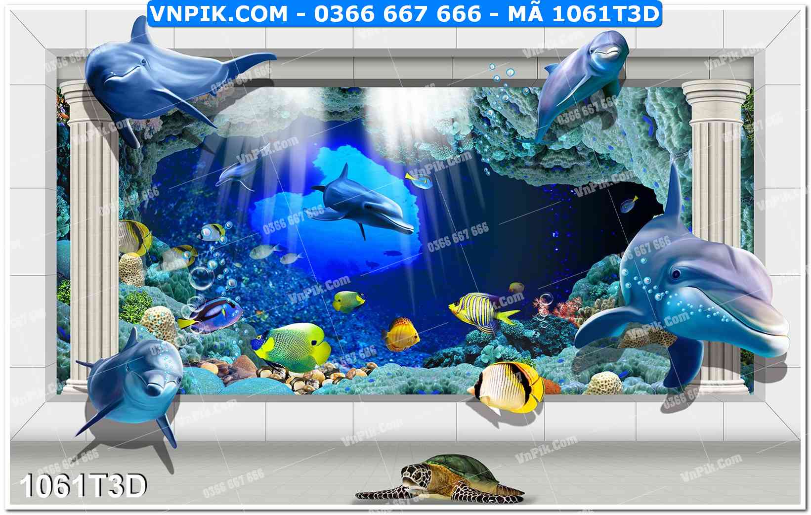Trah Treo Tường – Tranh 3D Hiện Đại 1061T3D