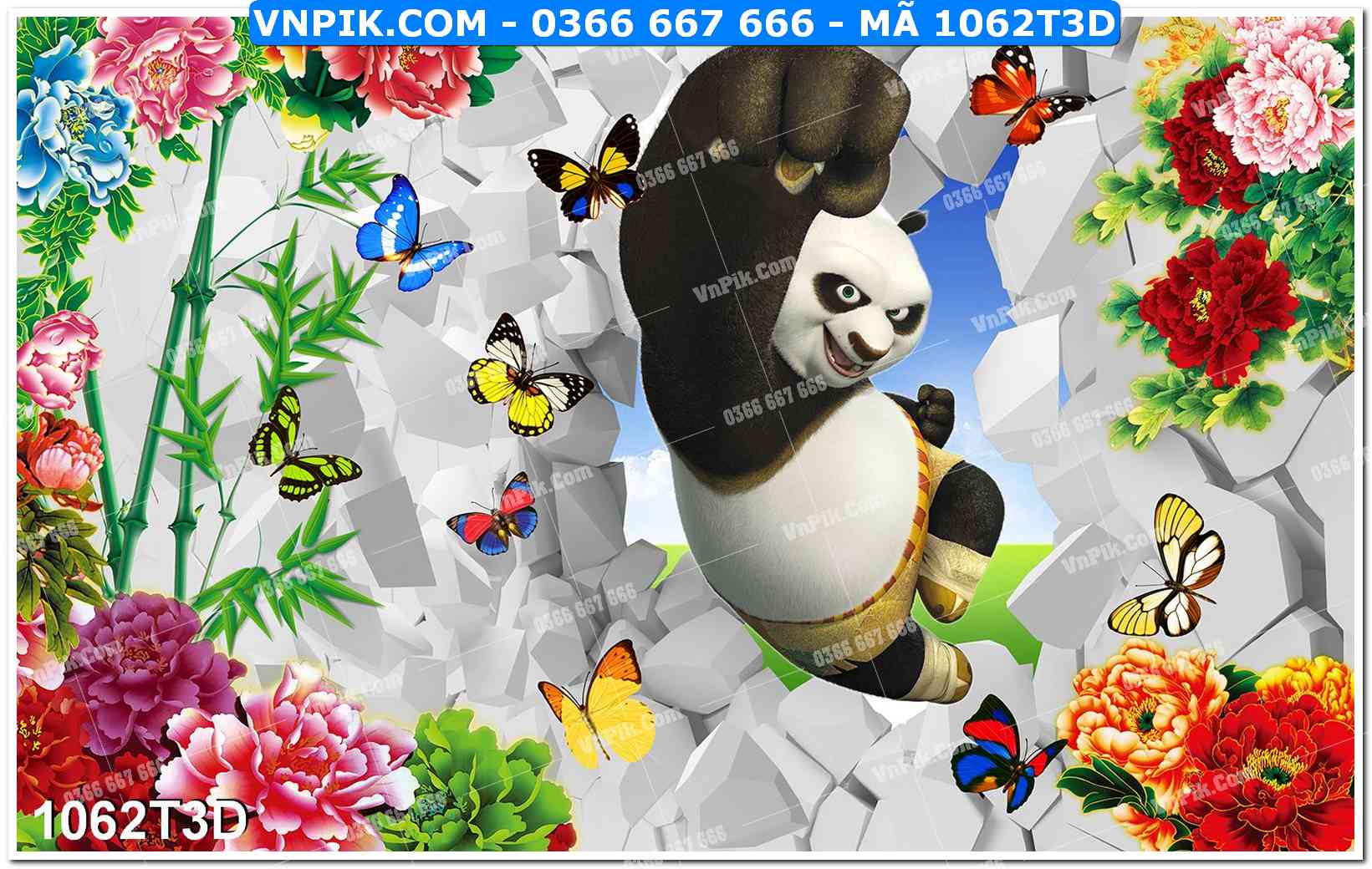 Trah Treo Tường – Tranh 3D Hiện Đại 1062T3D